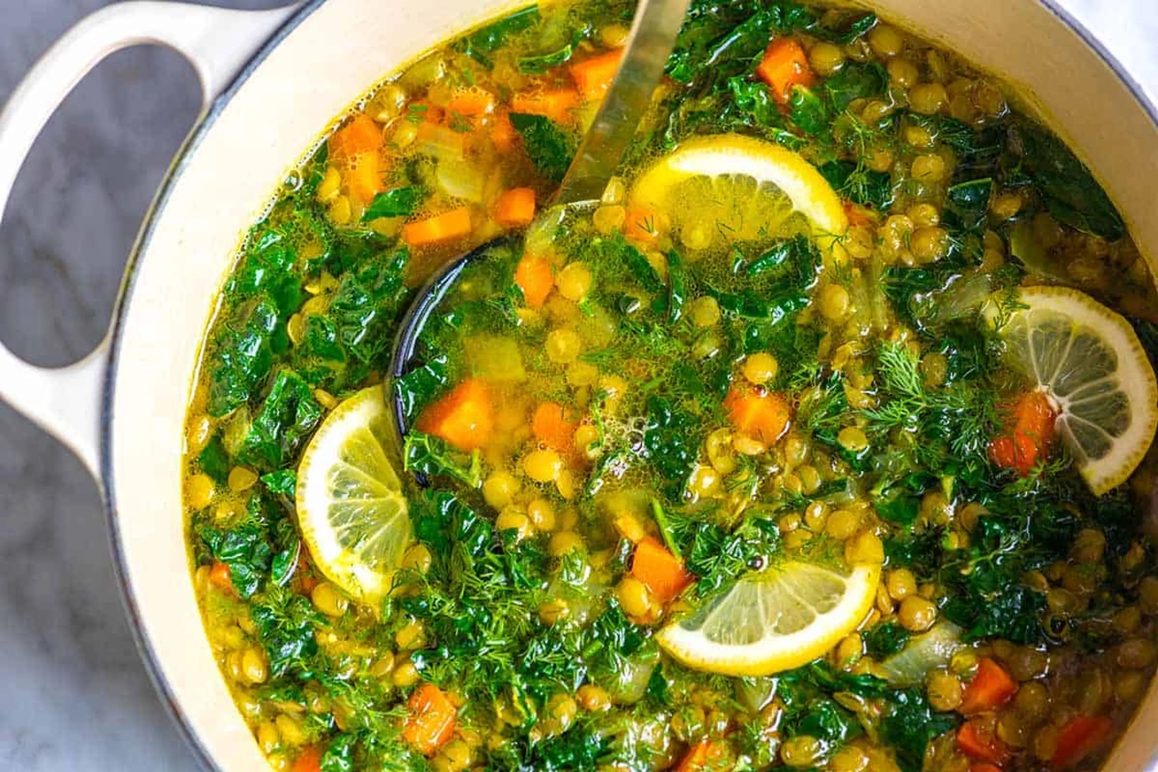 Lemon Turmeric Lentil Soup