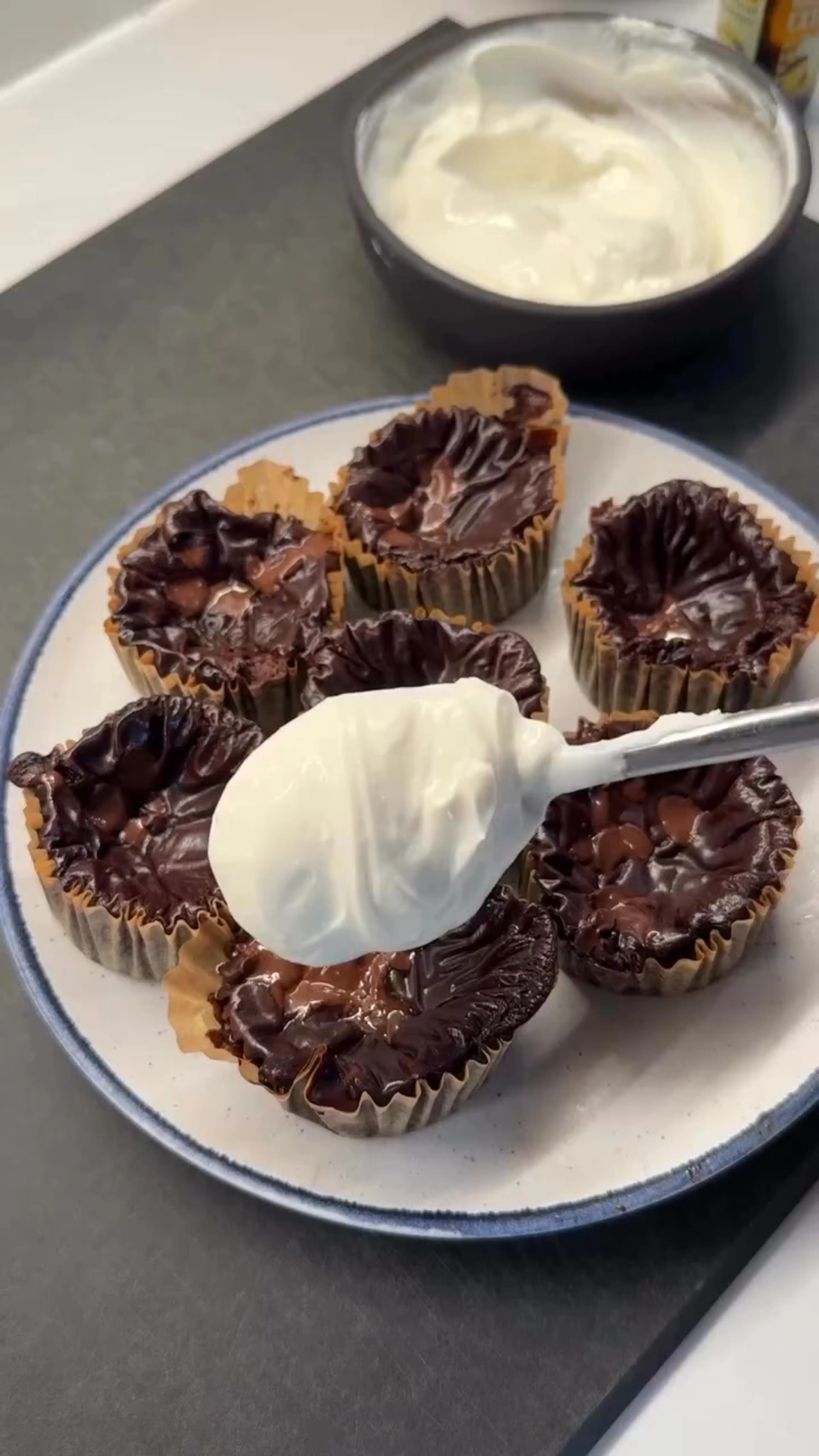 High Protein Sundae Cupcakes