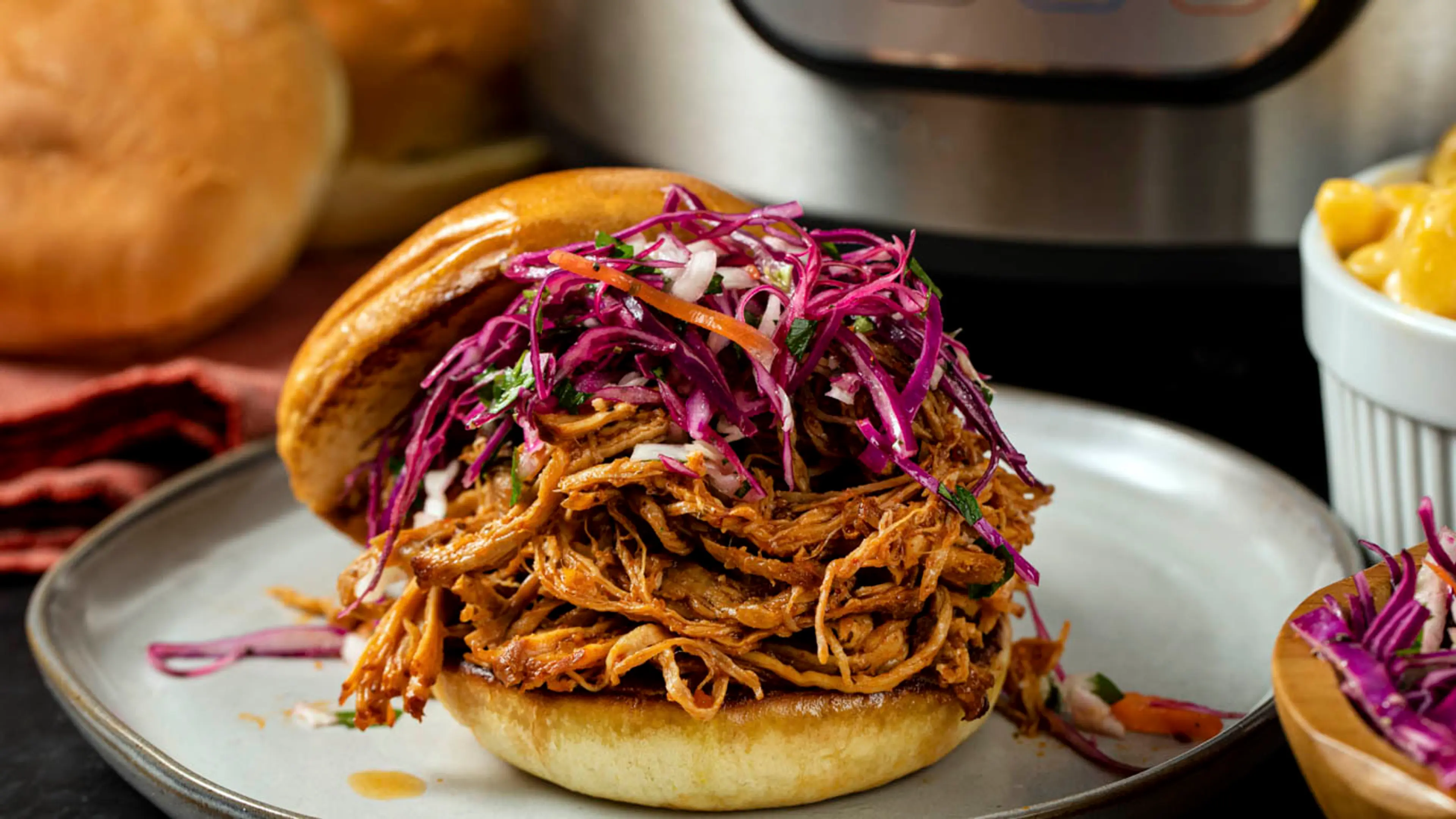 BBQ PULLED PORK IN THE SLOW COOKER