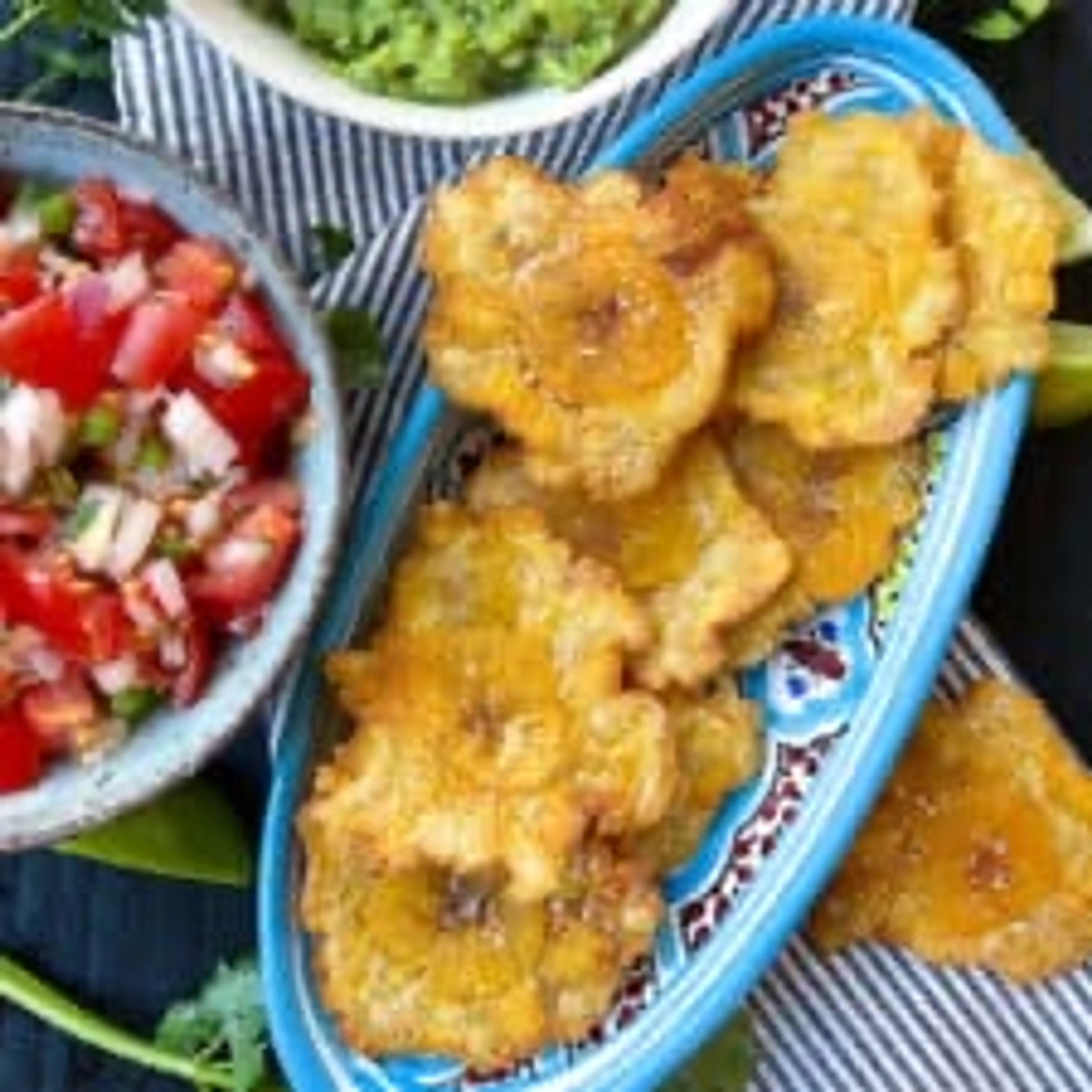 Patacones: Fried Green Plantains