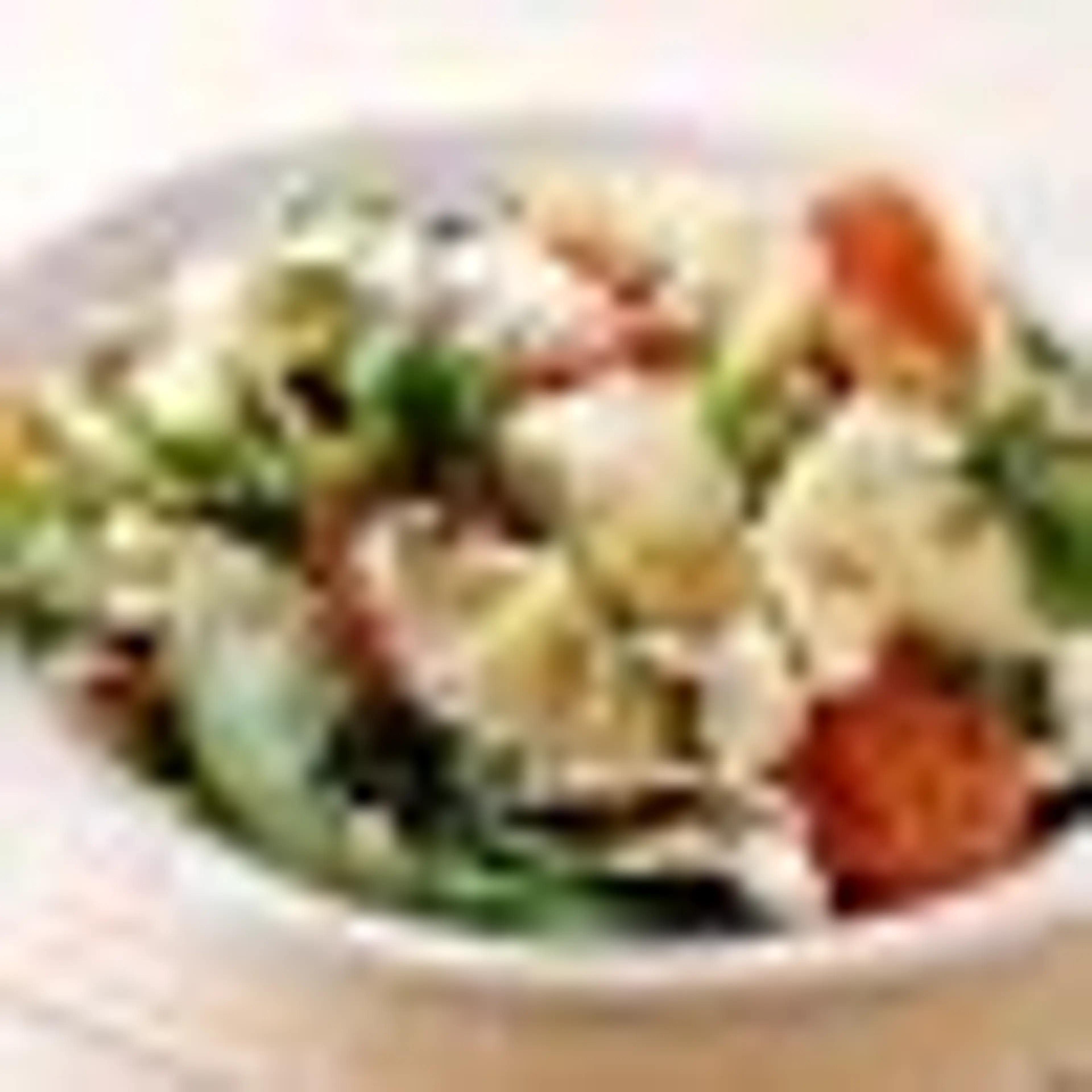 Pasta Salad with Blue Cheese, Walnuts and Arugula