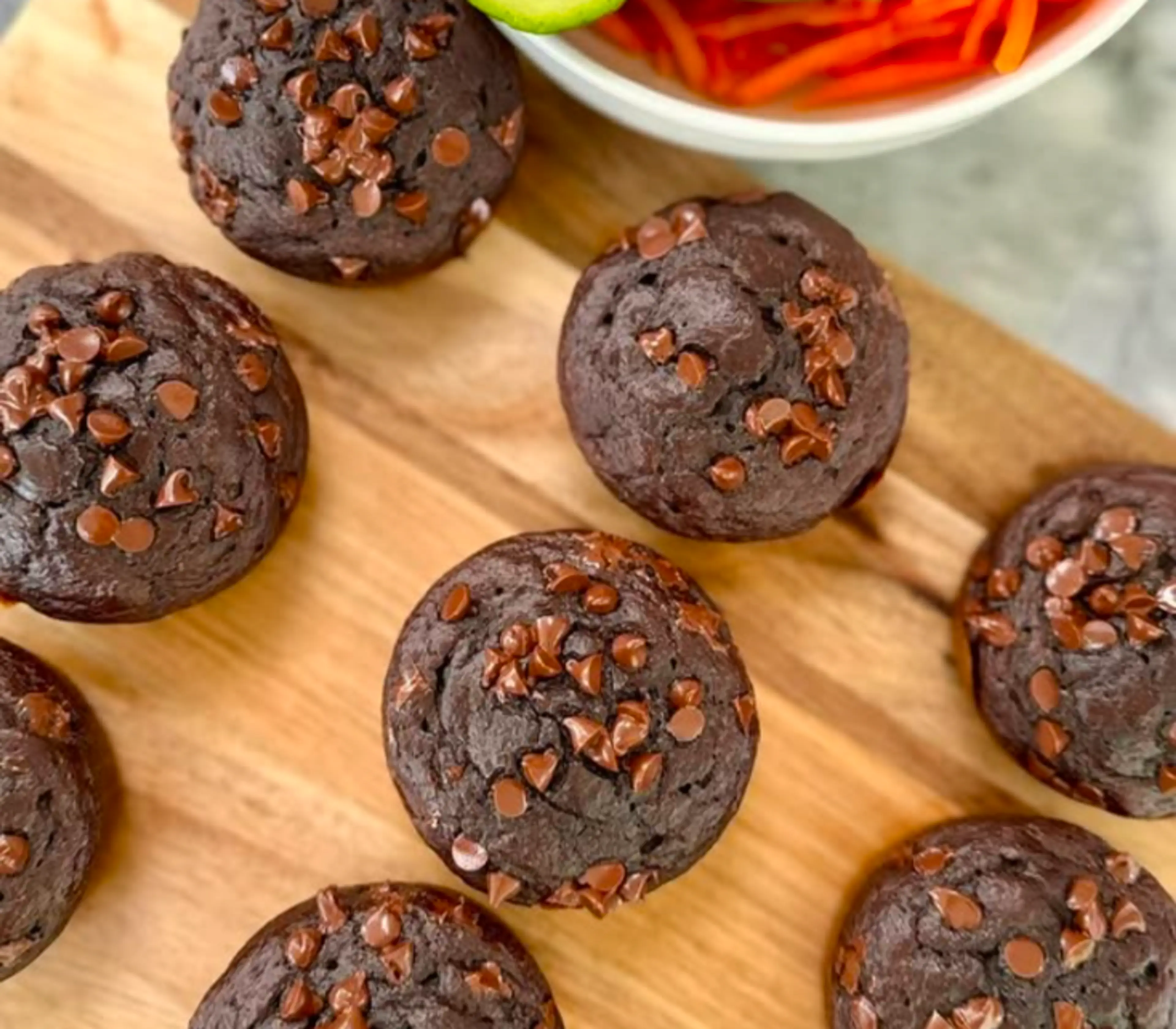 Chocolate Veggie Muffins