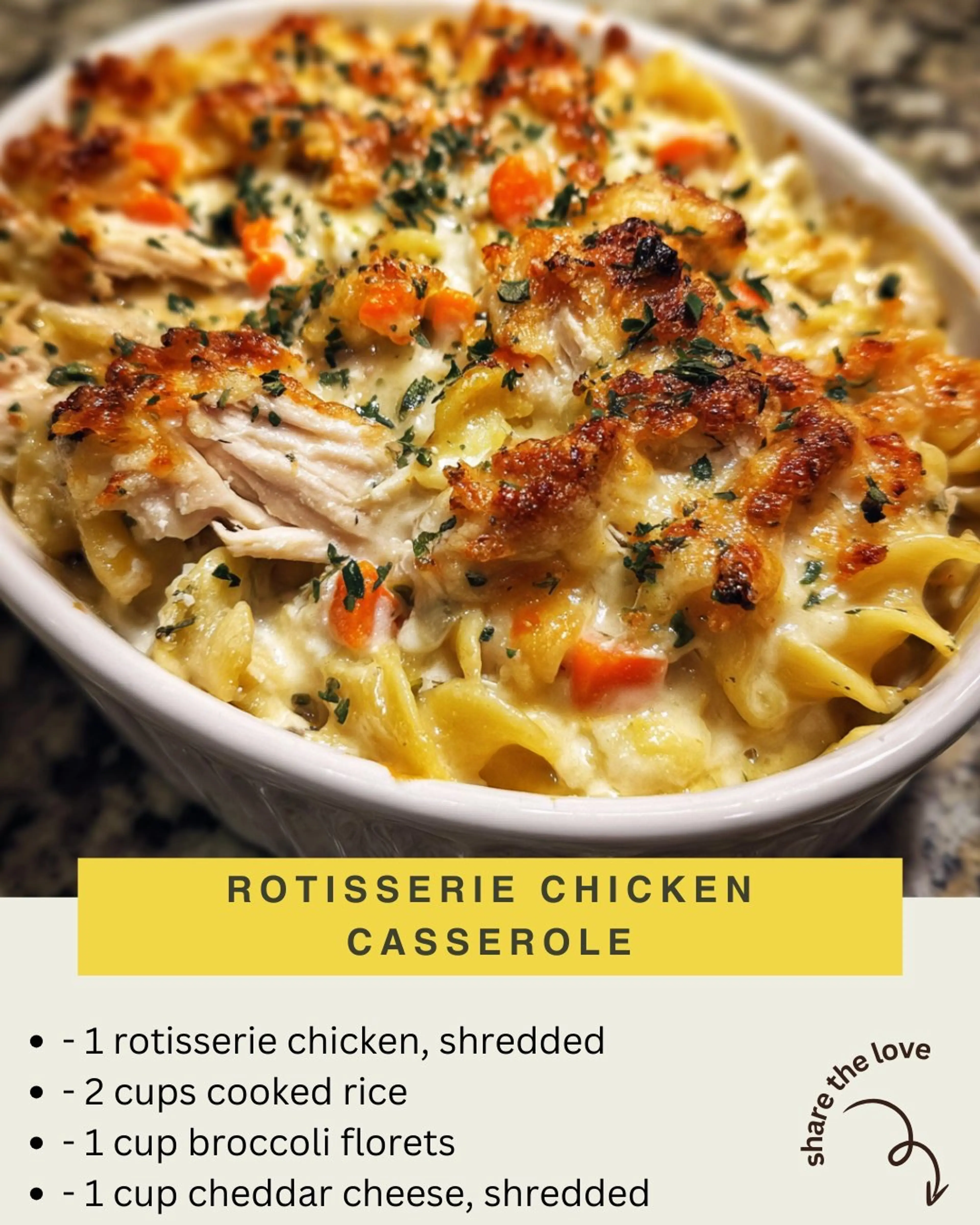 Rotisserie Chicken Casserole