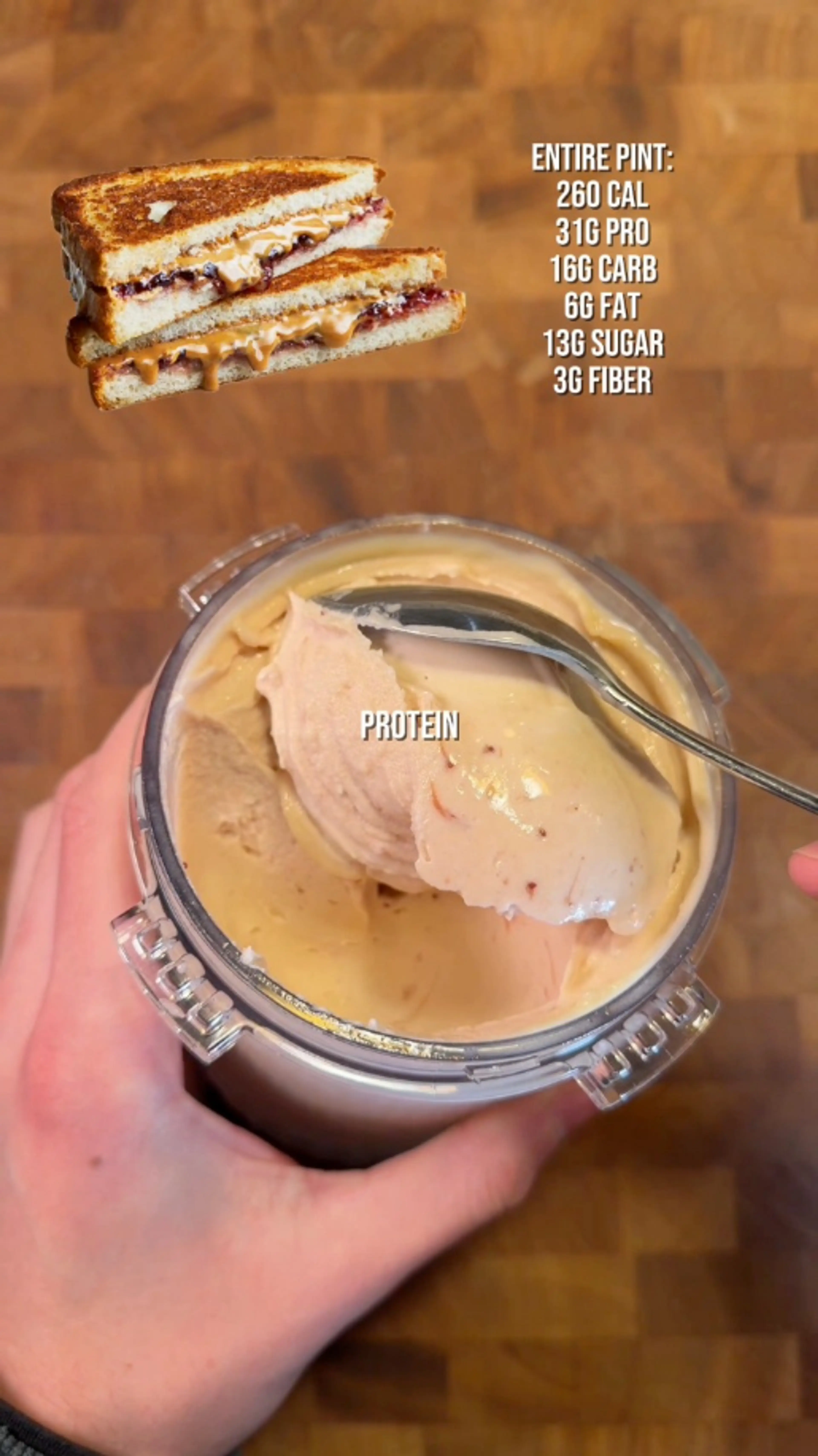Peanut Butter Jelly Ice Cream