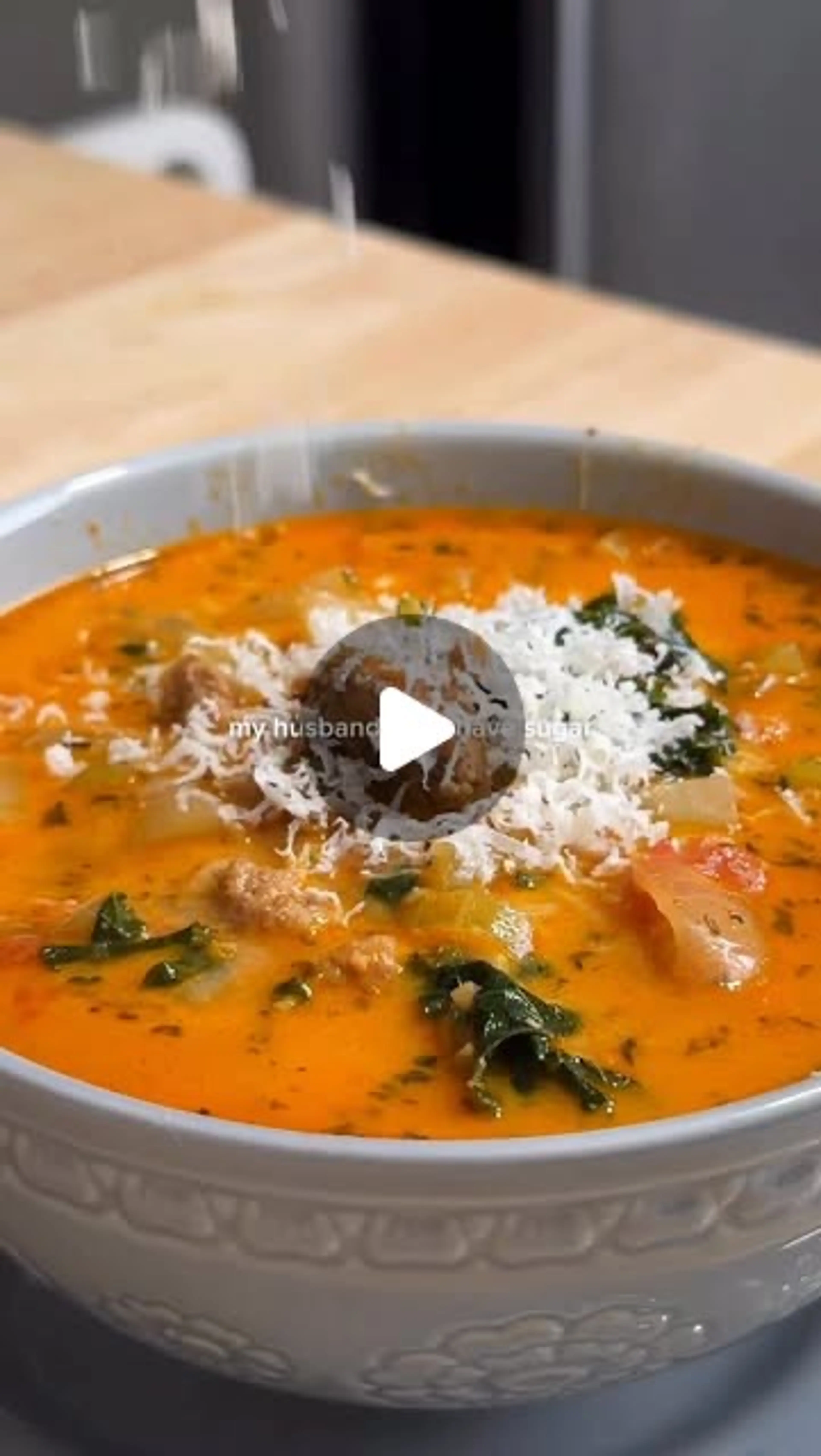 Sugar Free Tuscan Soup #lowcarb #prediabetes