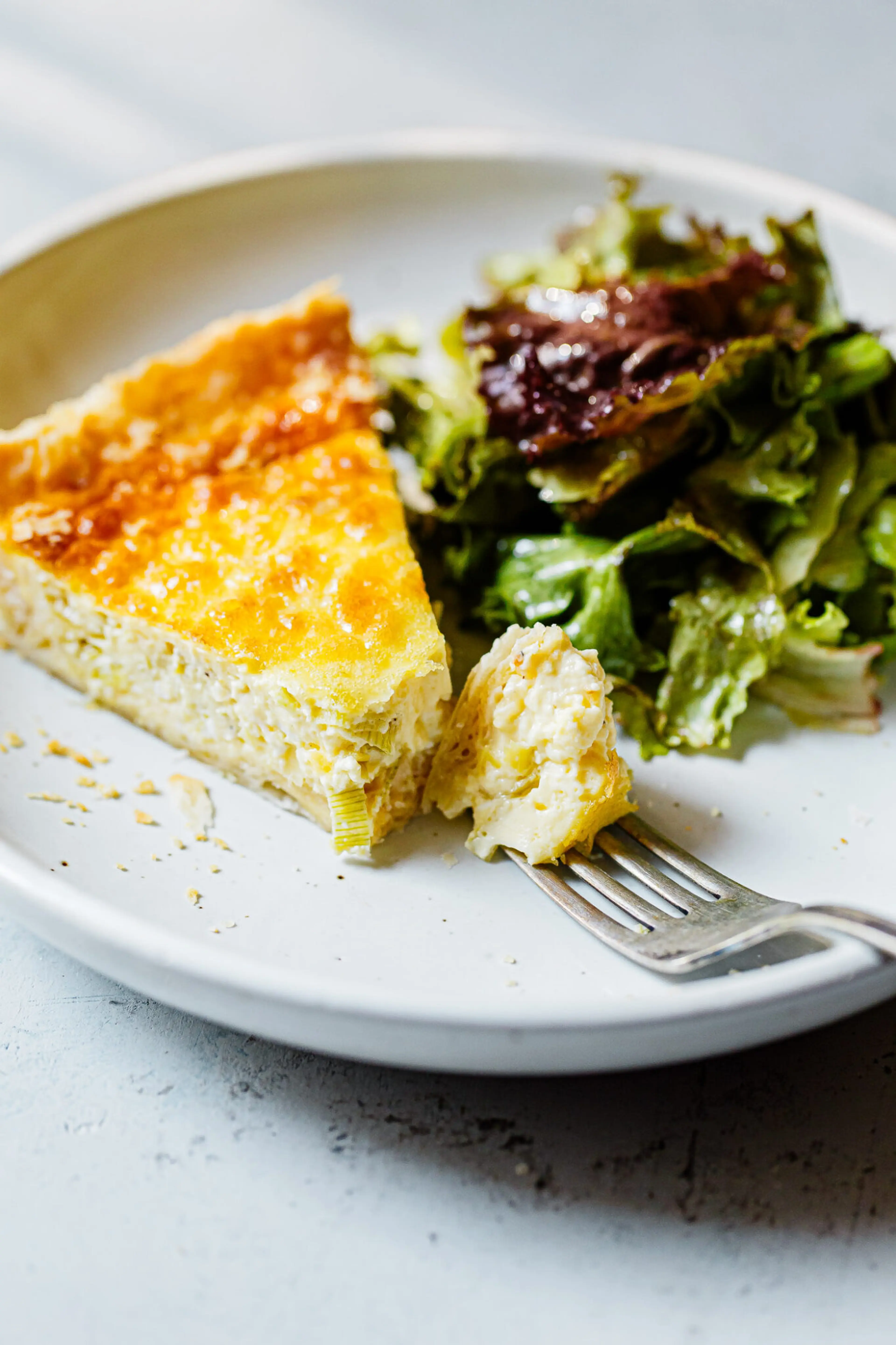 Gruyère Leek Quiche