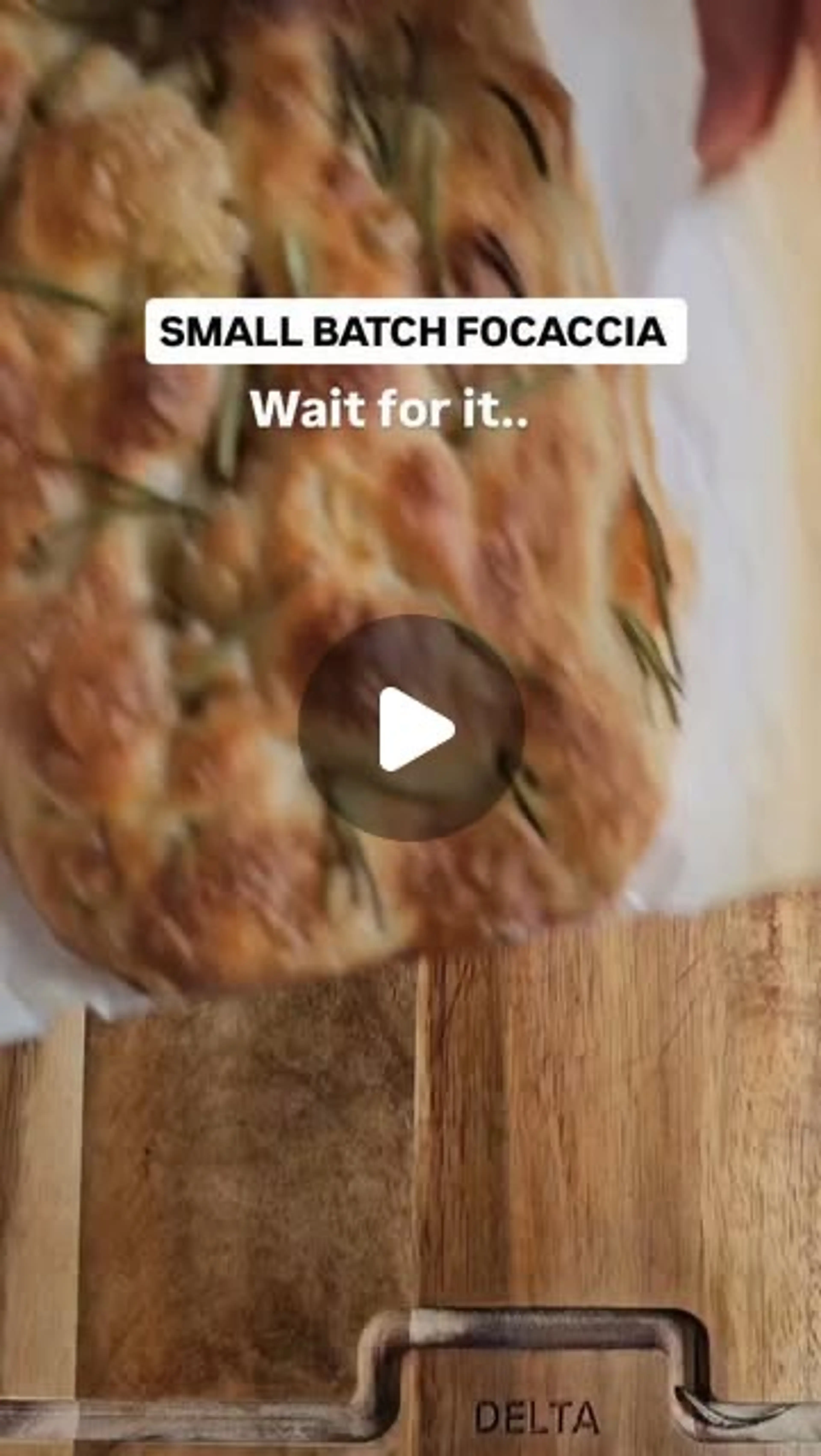 Small Batch Focaccia