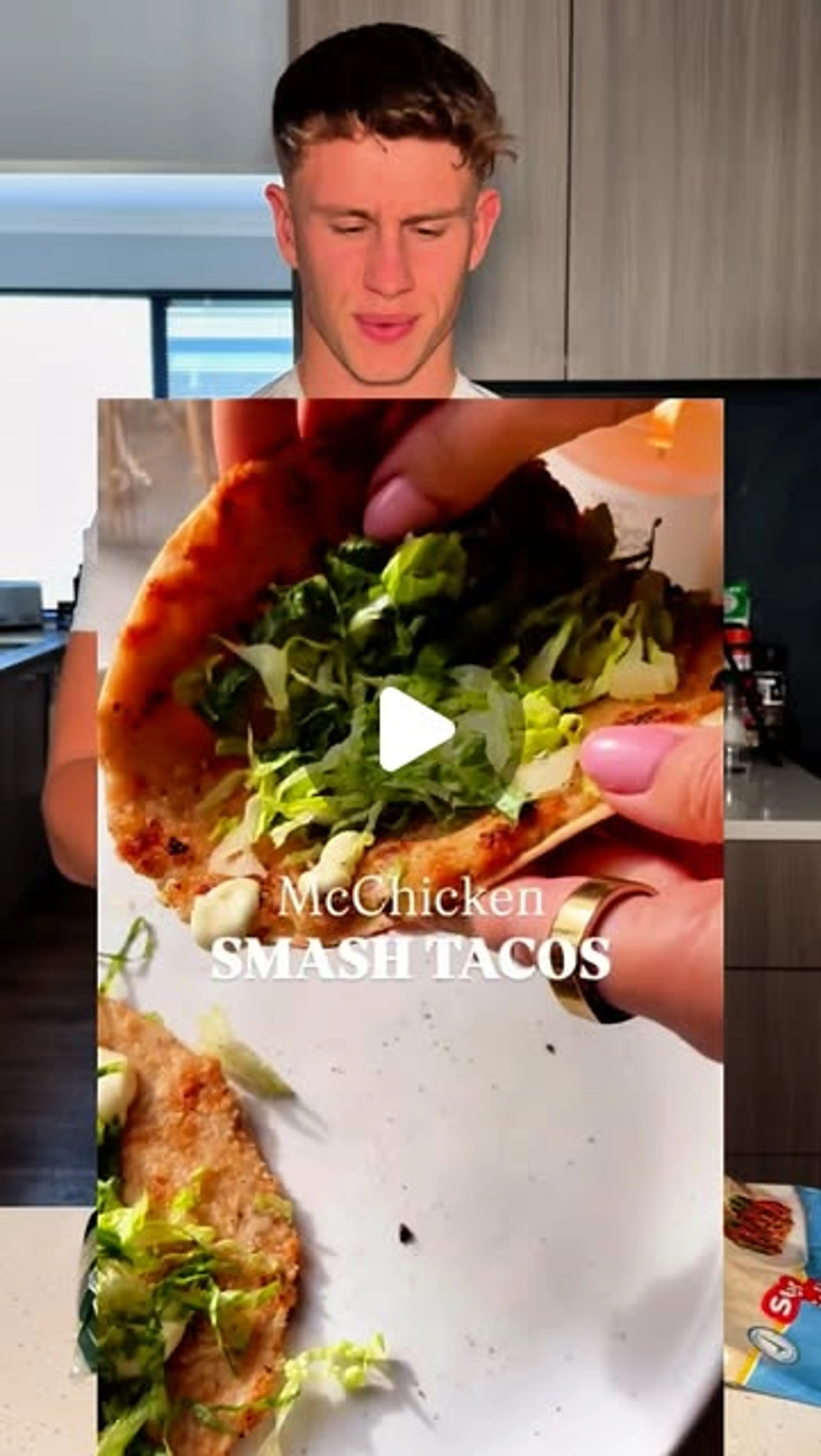 High Protein Mcchicken Smash Tacos