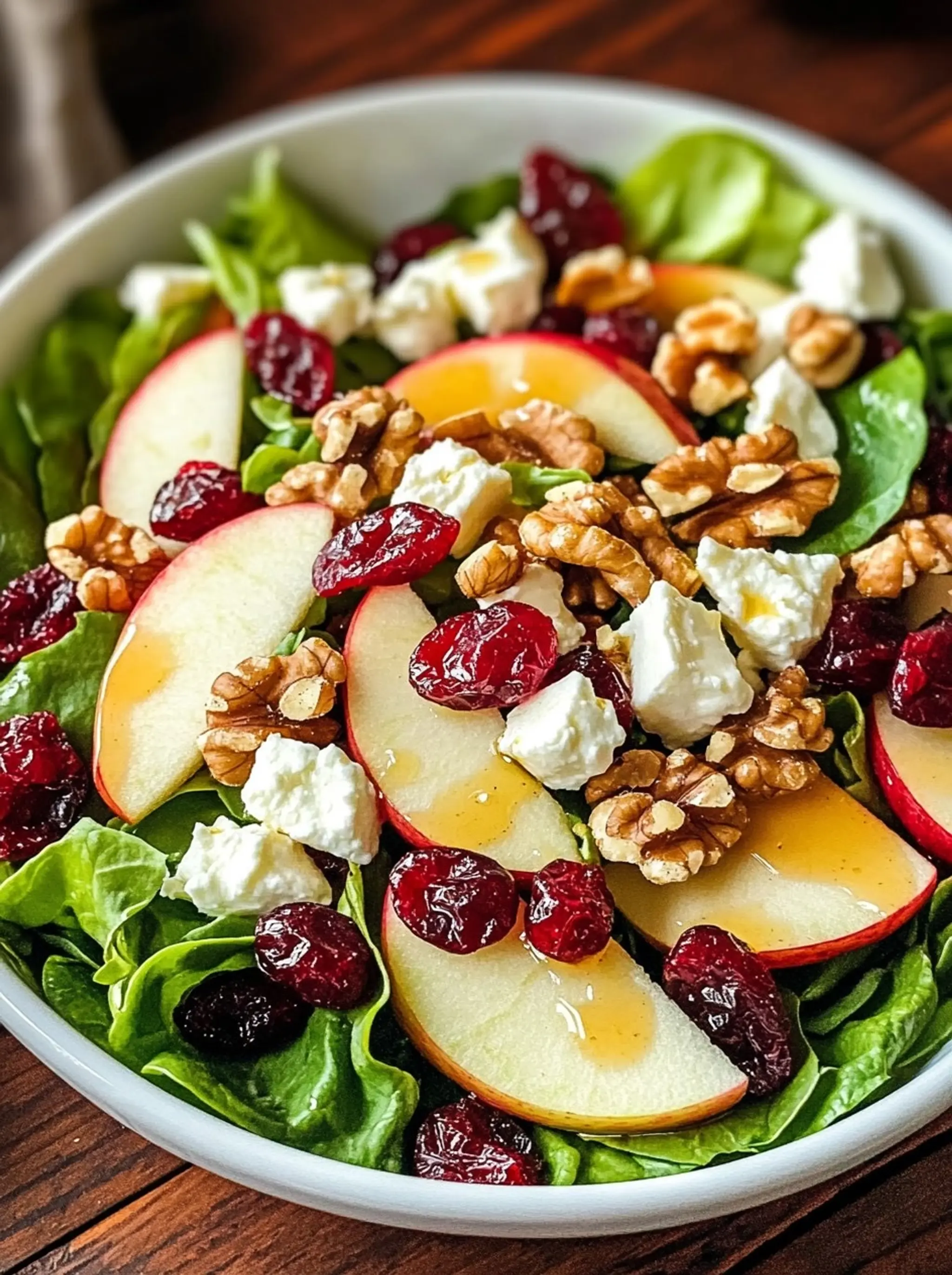 Apple Walnut Salad with Maple Dijon Vinaigrette