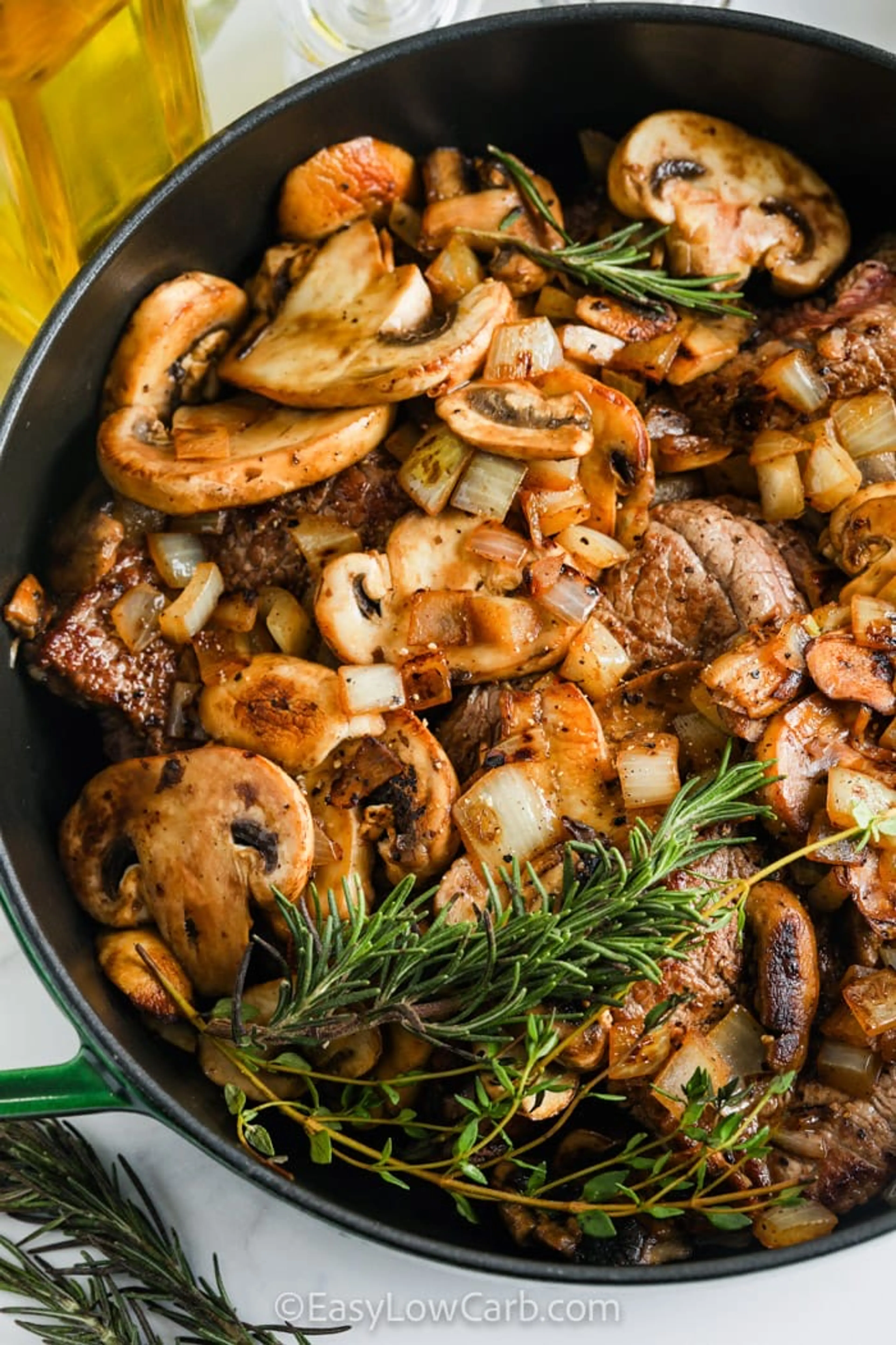 Braised Steak and Mushrooms