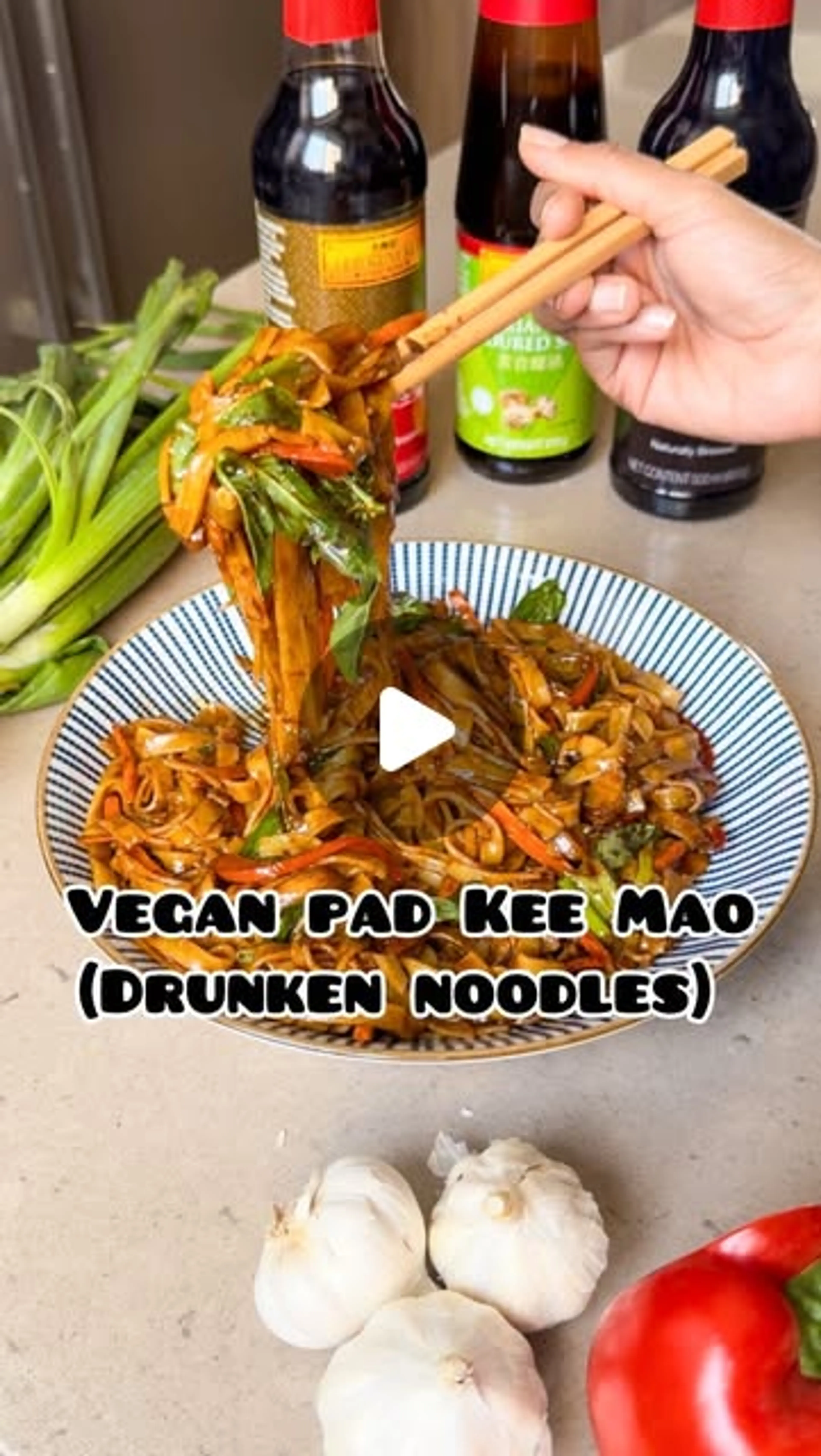 Vegan Pad Kee Mao … Also Known as Drunken Noodles