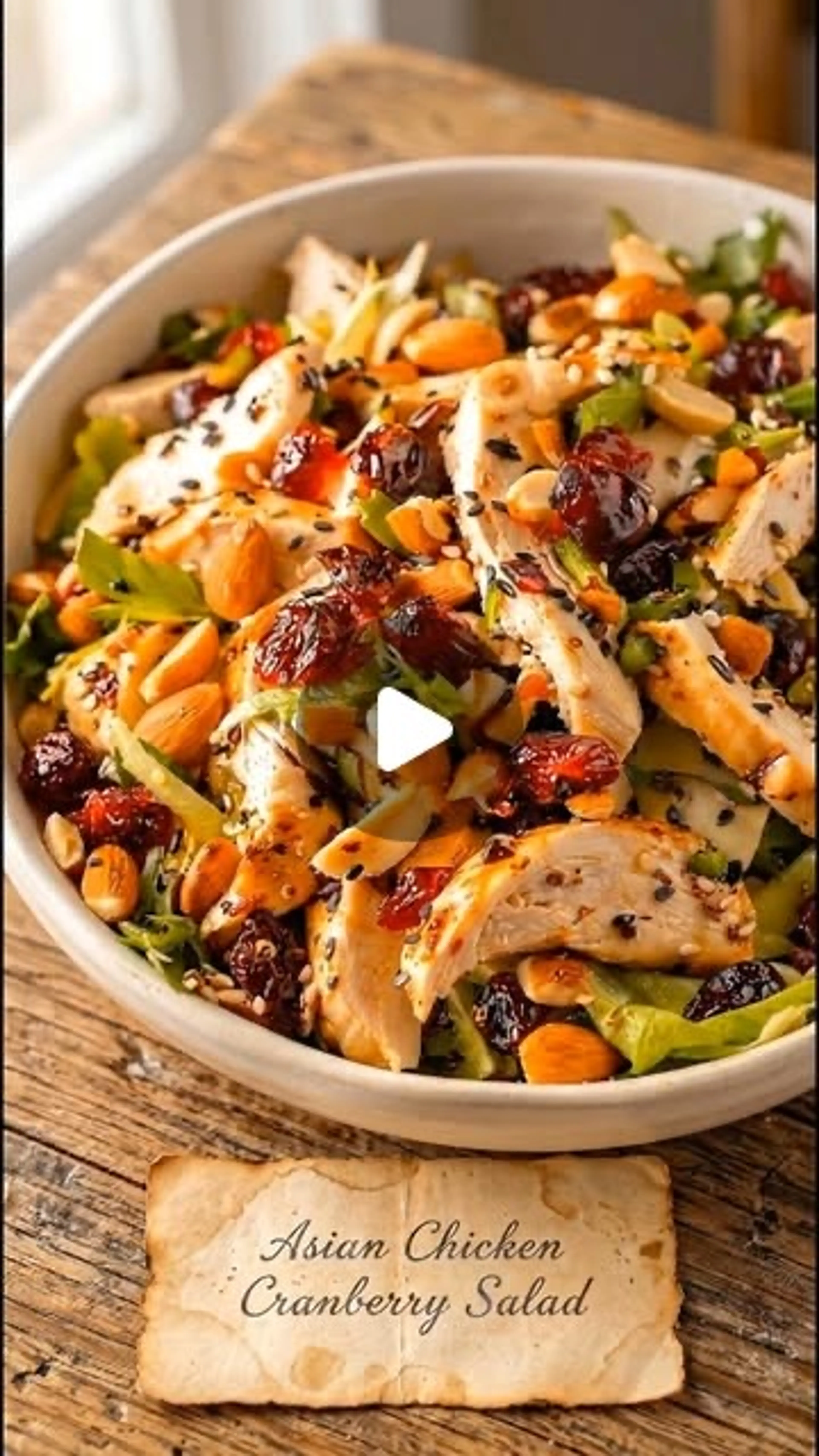 Asian Chicken Cranberry Salad