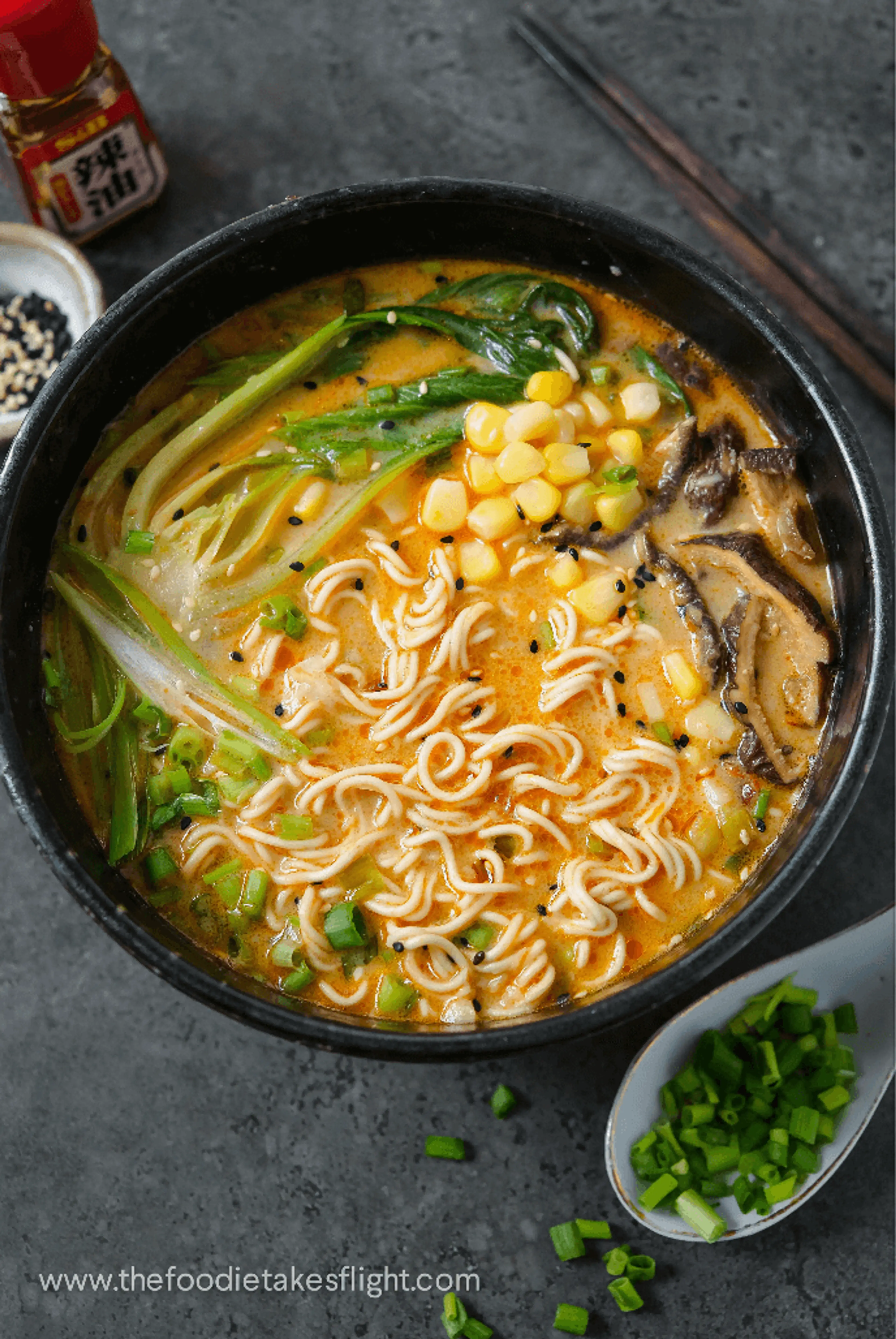 Easy One-Pot Spicy Miso Ramen (Vegan)