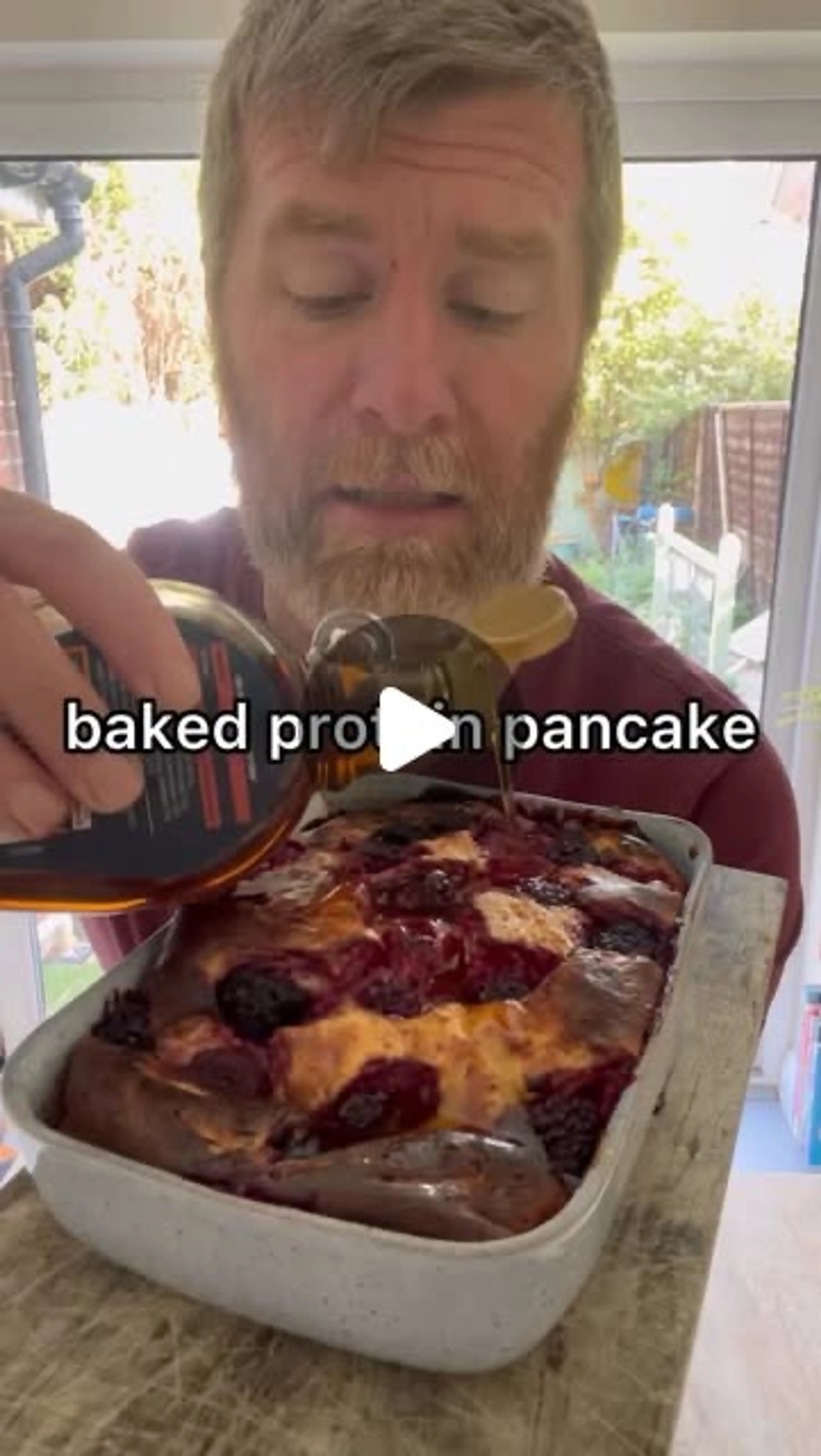 Baked Protein Pancake - Save Recipe Below