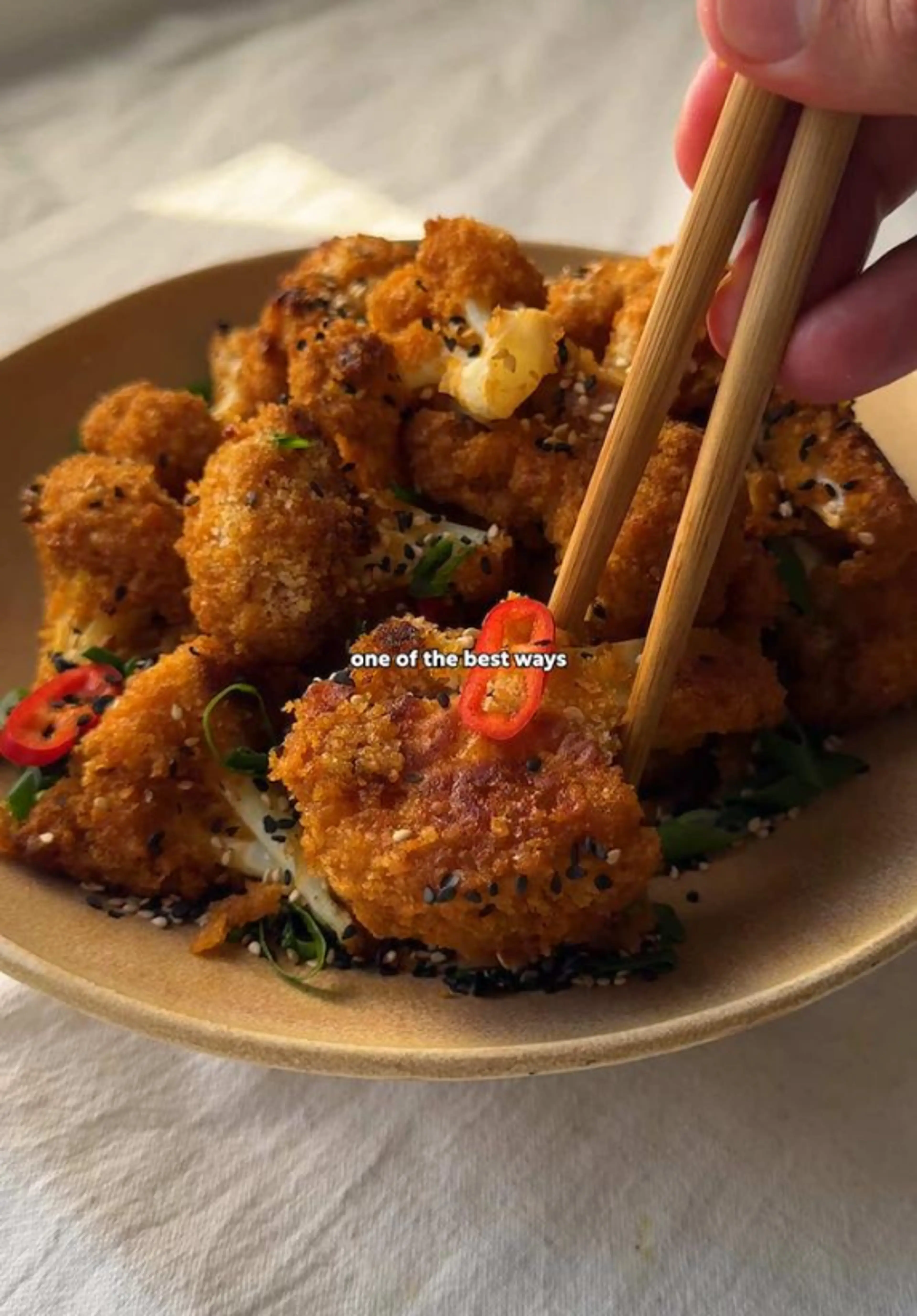Crispy Bang Bang Cauliflower