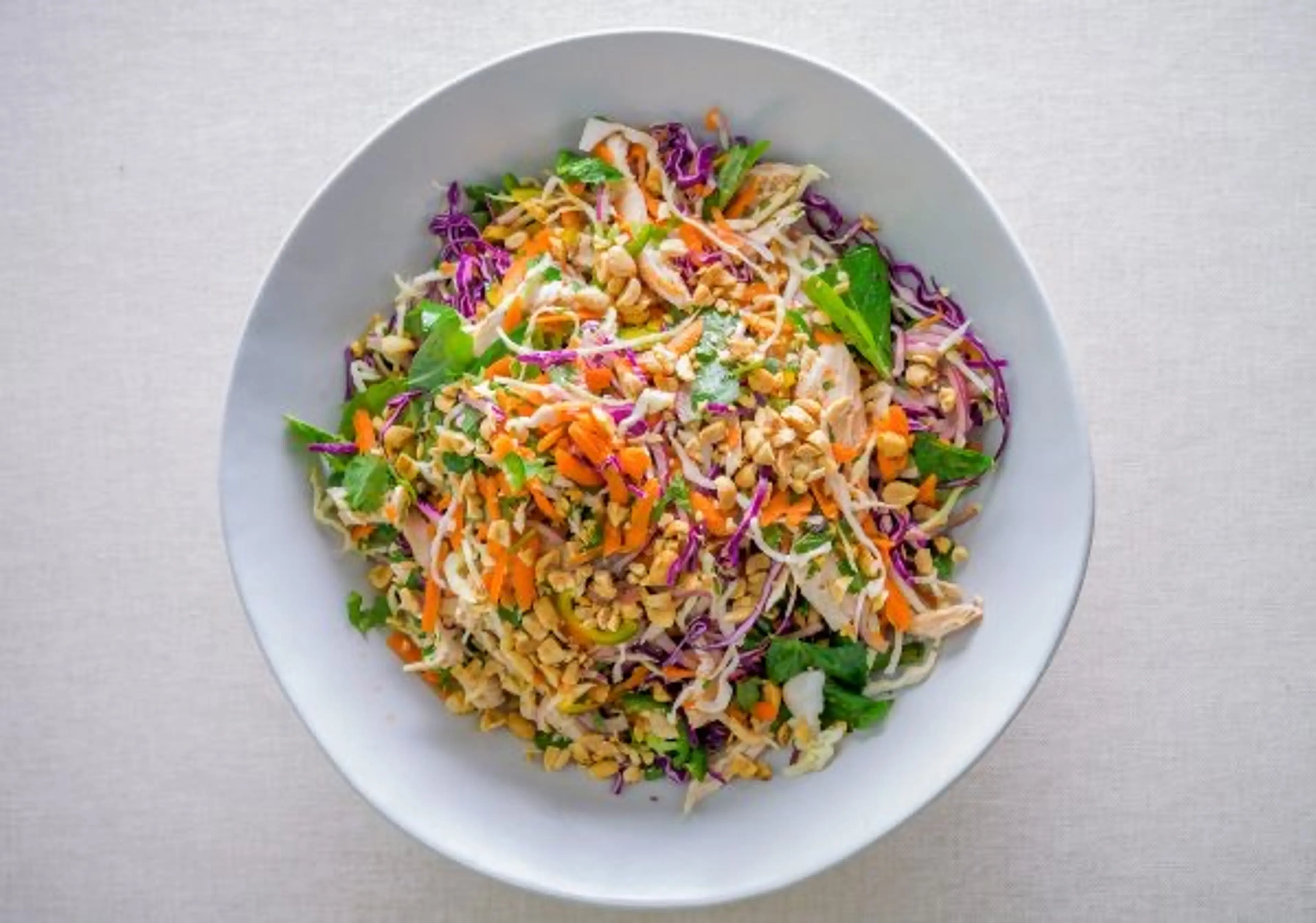 Vietnamese Chicken Salad with Sweet Lime-Garlic Dressing