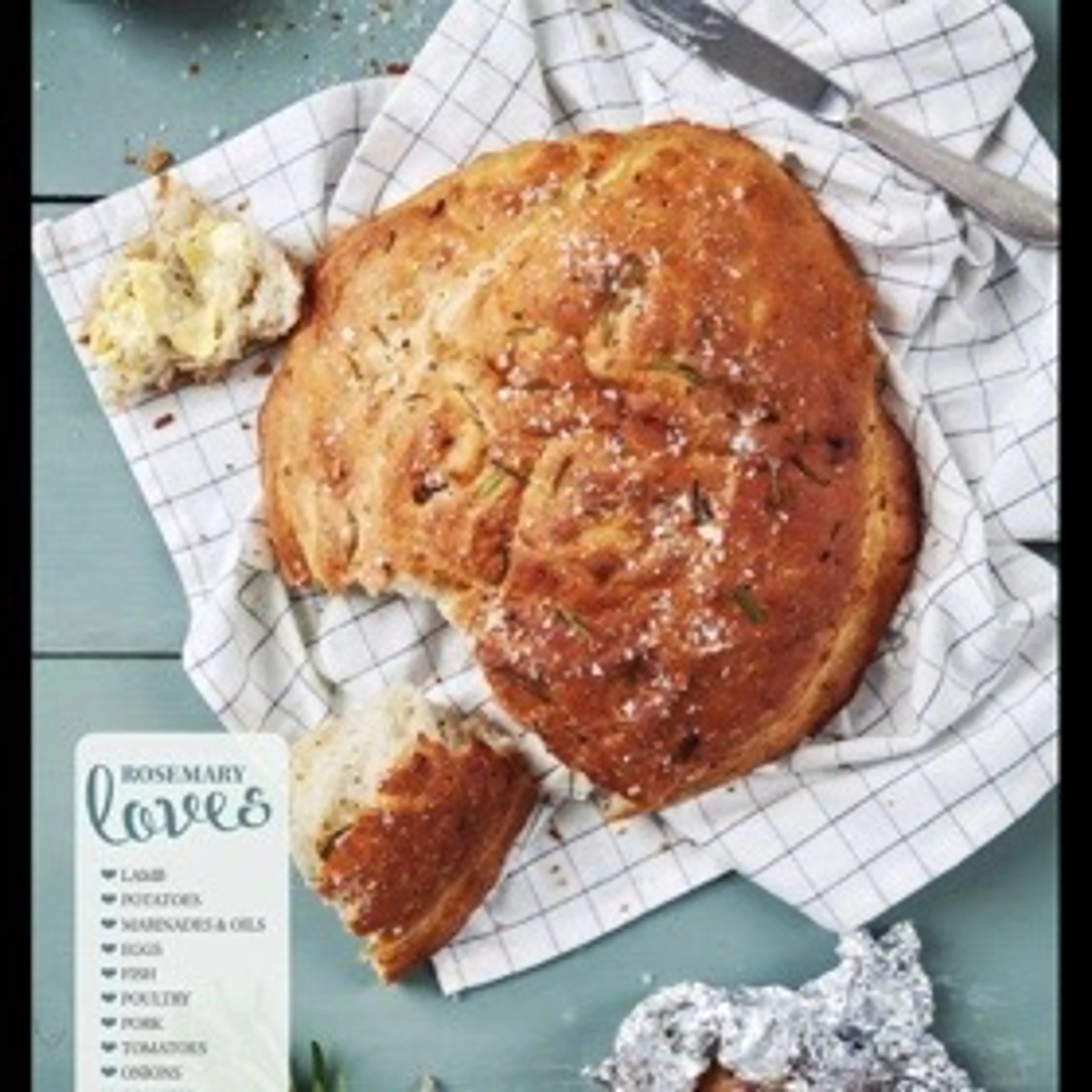 Rosemary And Roasted Garlic Bread