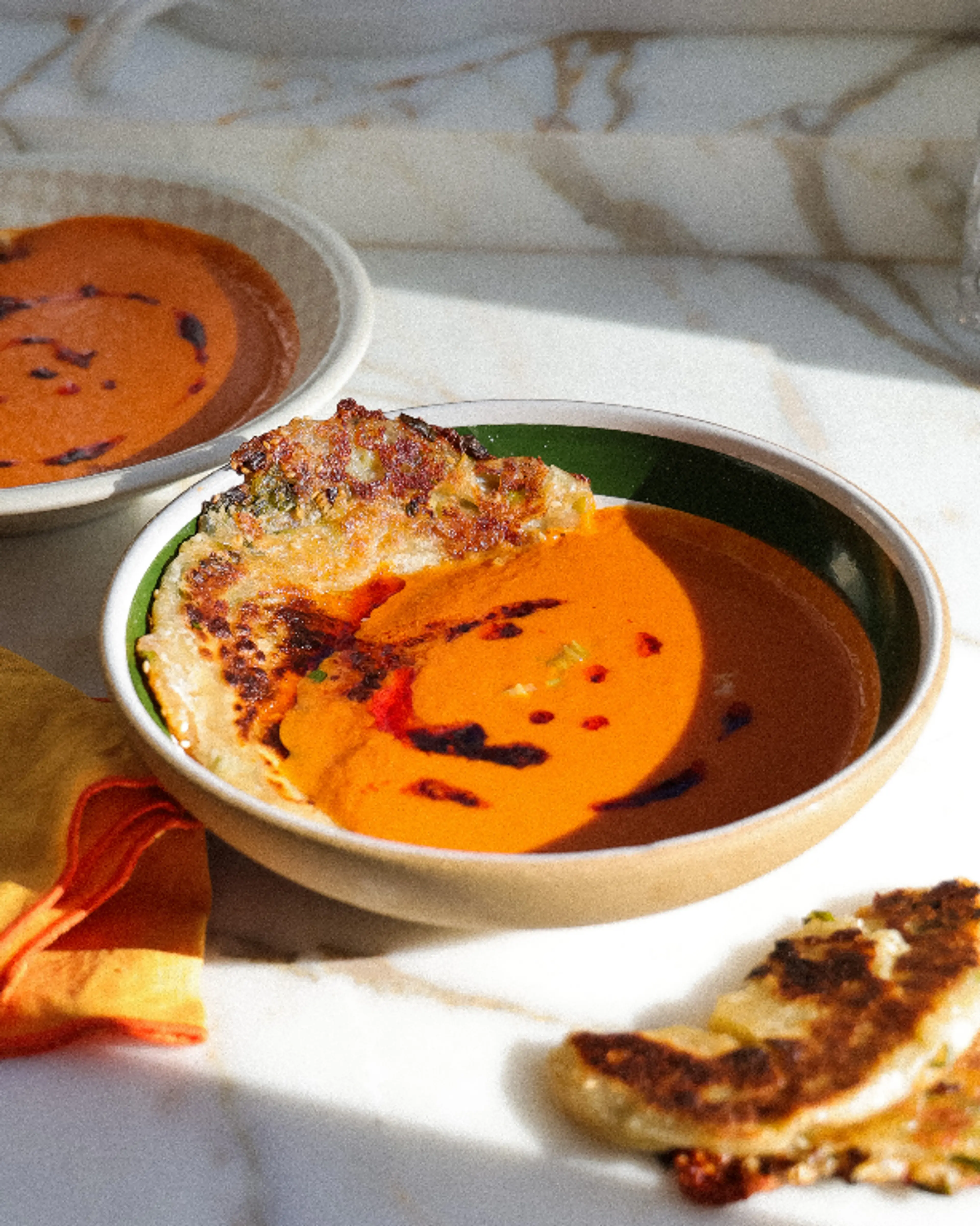 Caramelized Gochujang Tomato Soup