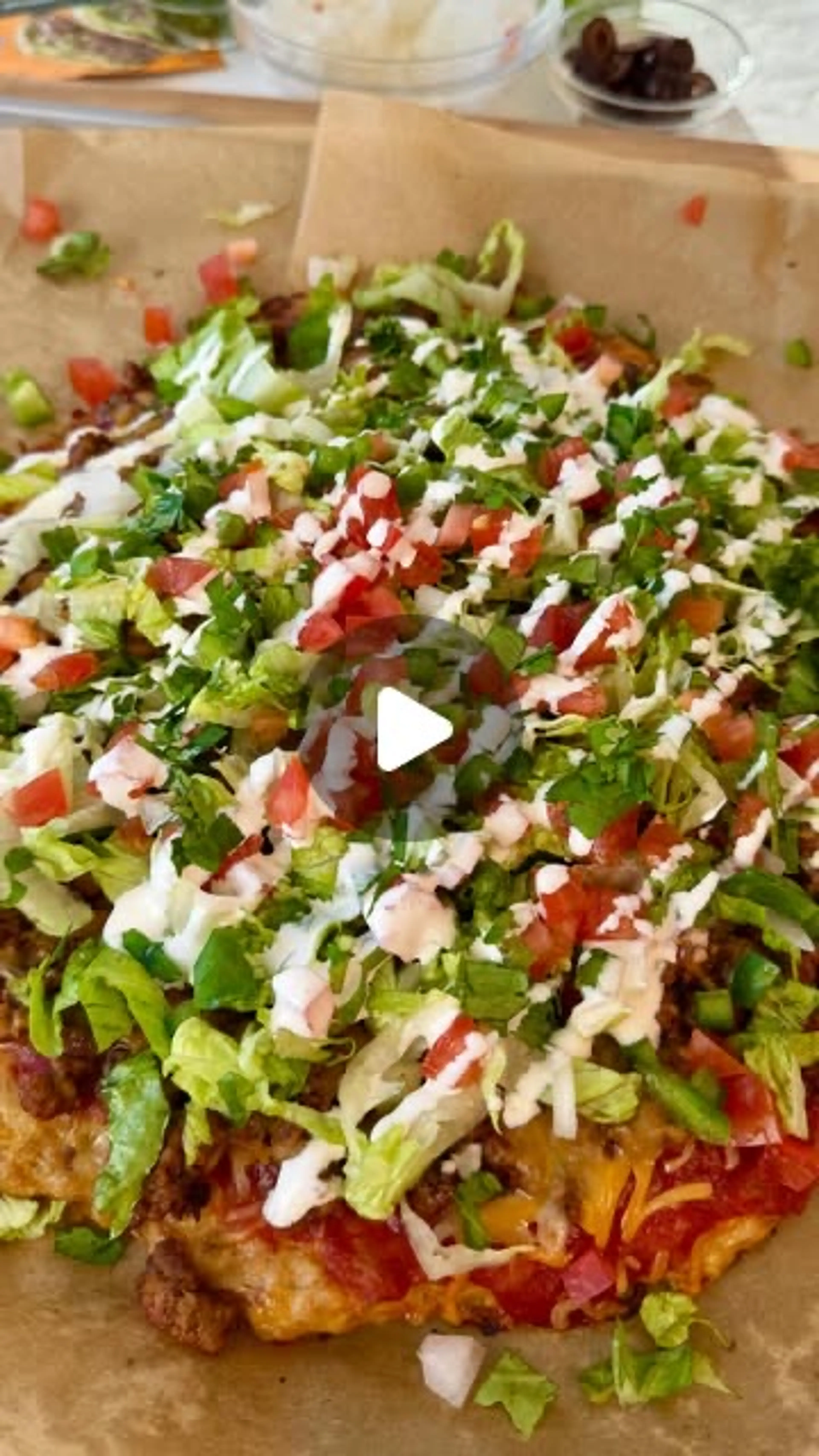 Zero Carb Chicken Crust Taco Pizza (over 200g Protein