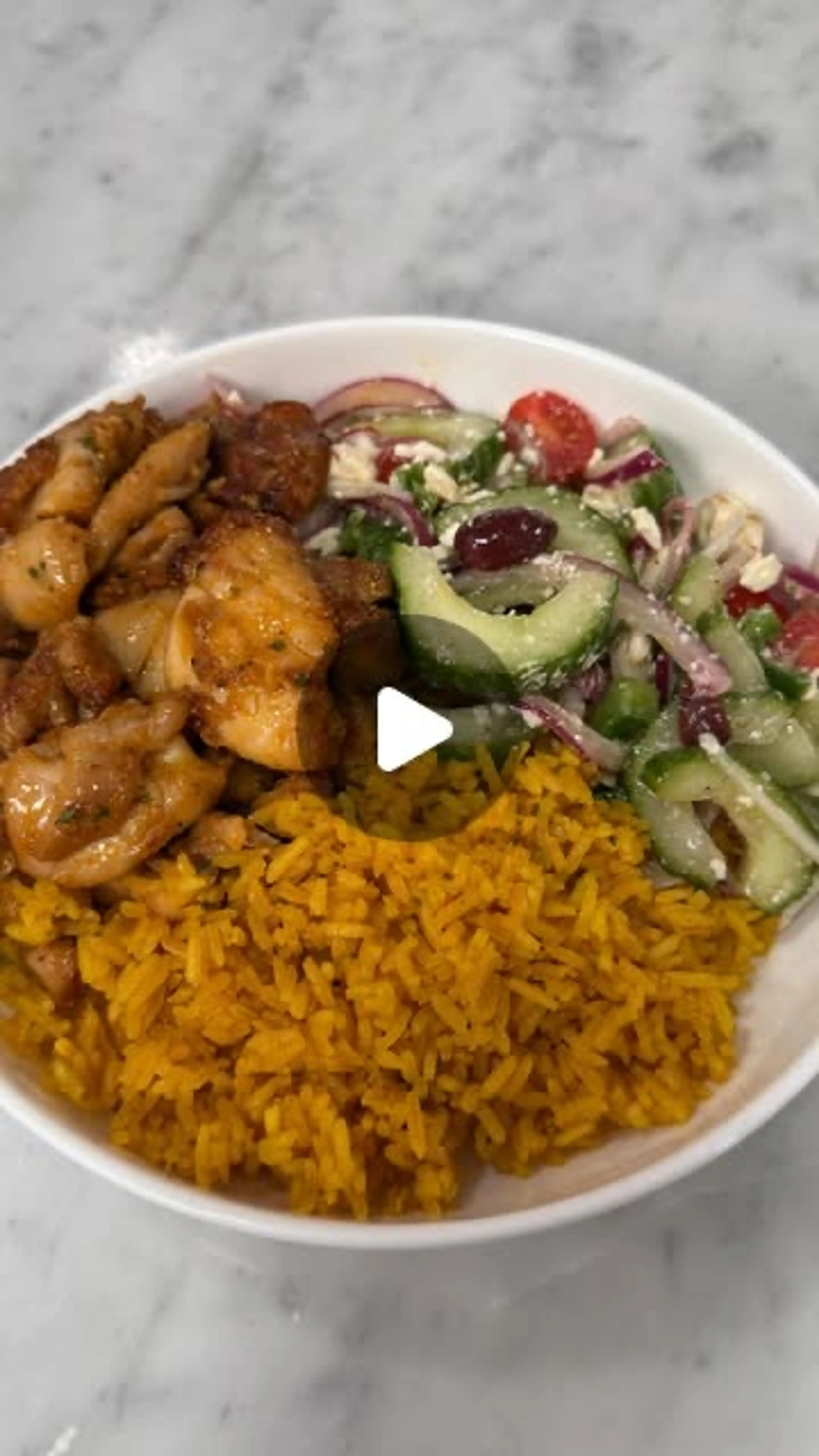 Lemon Pepper Chicken and Rice Bowl.  Recipe