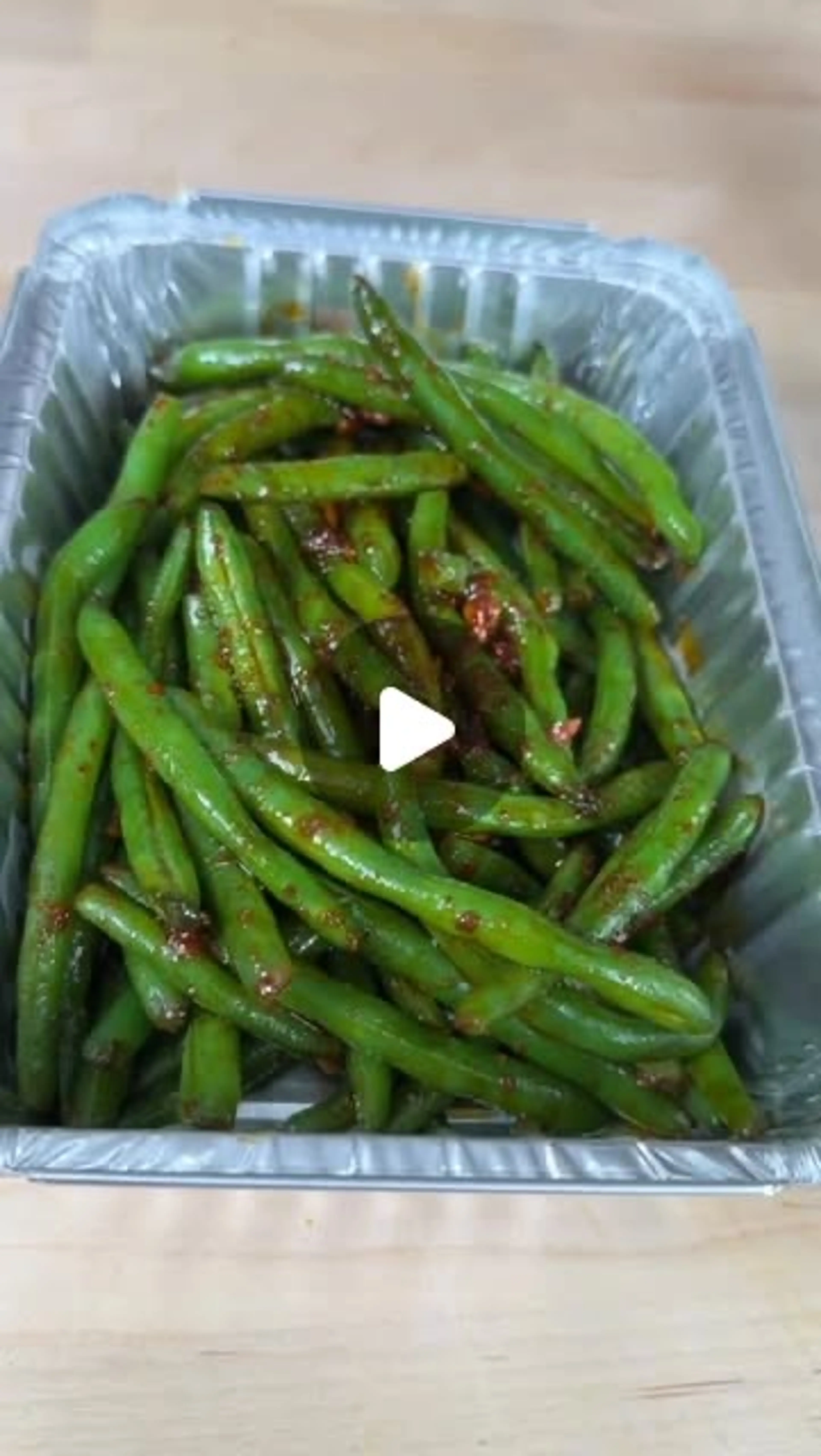 Chili Garlic Crunch Green Beans