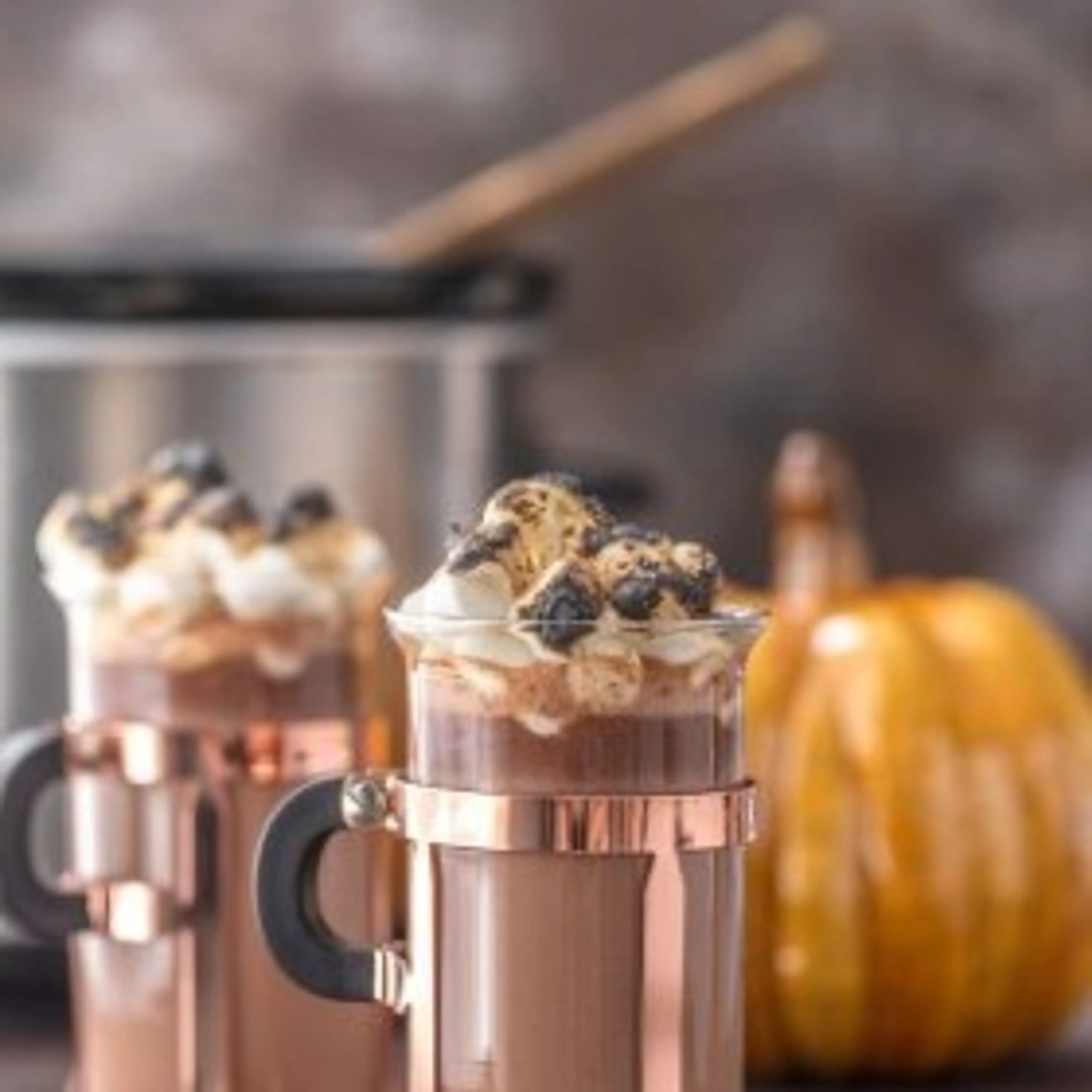 Slow Cooker Pumpkin Spice Hot Chocolate (Spiked Hot Chocolat