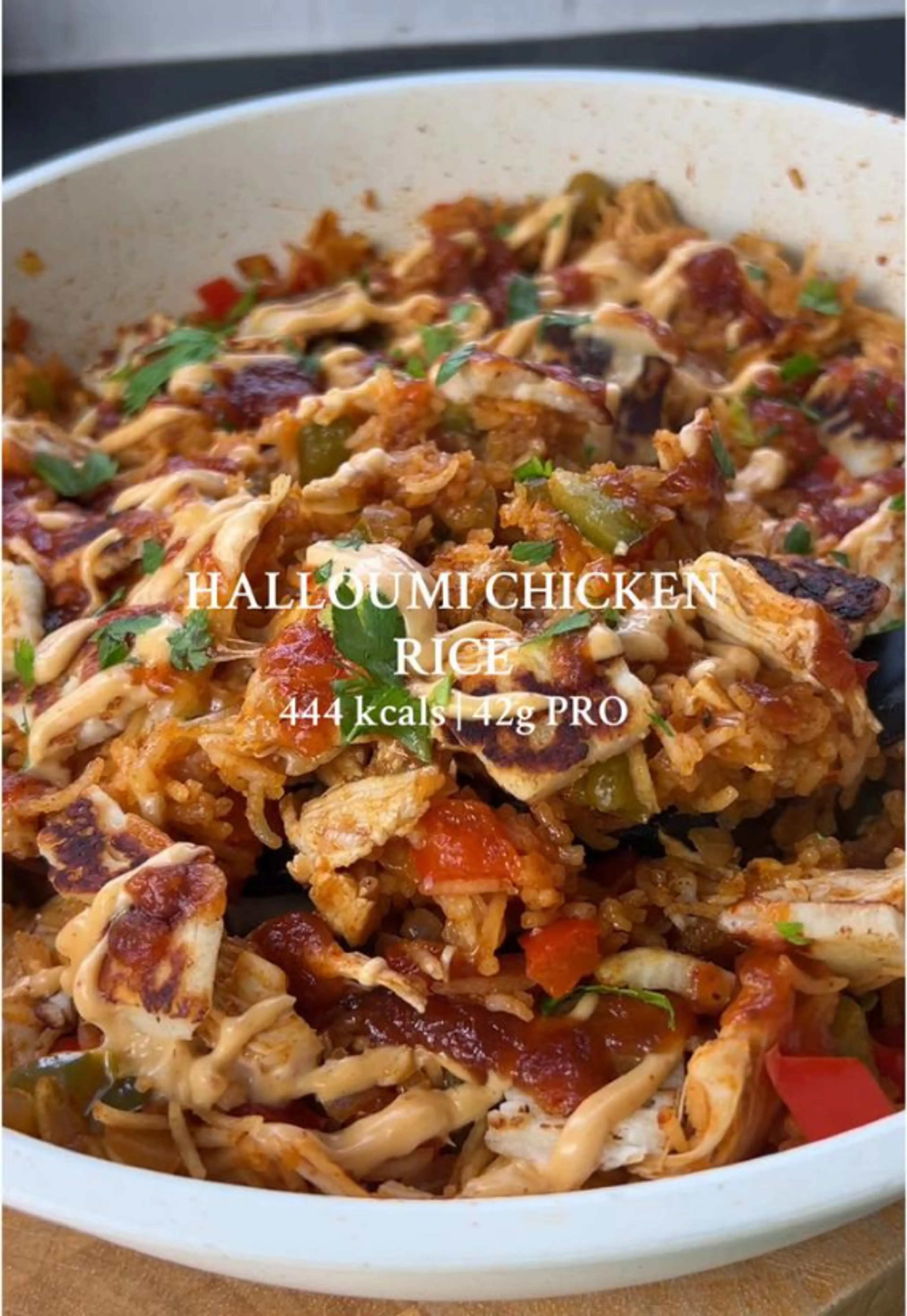 Halloumi Chicken Rice