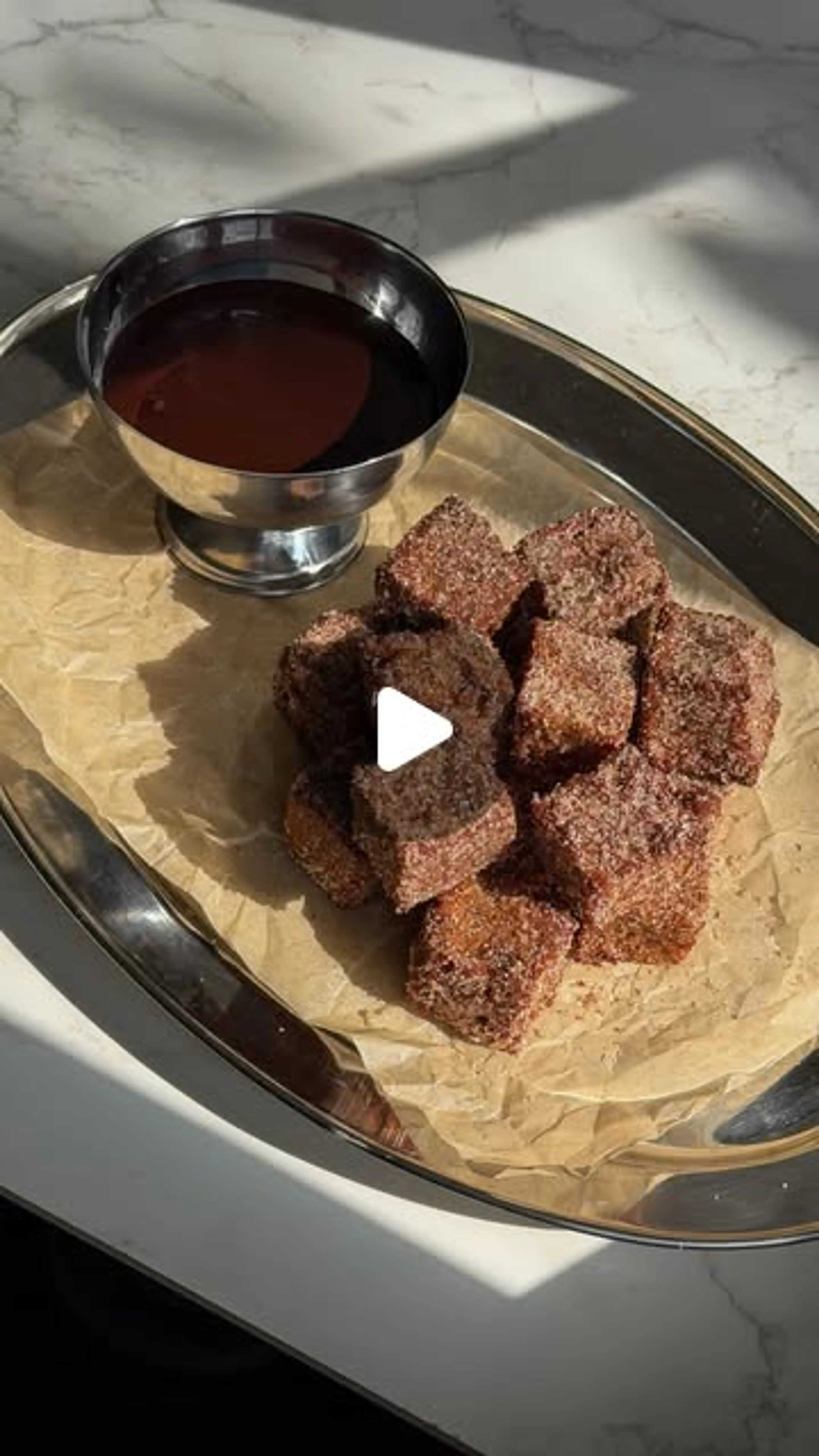 Leftover Banana Bread Churro Bites