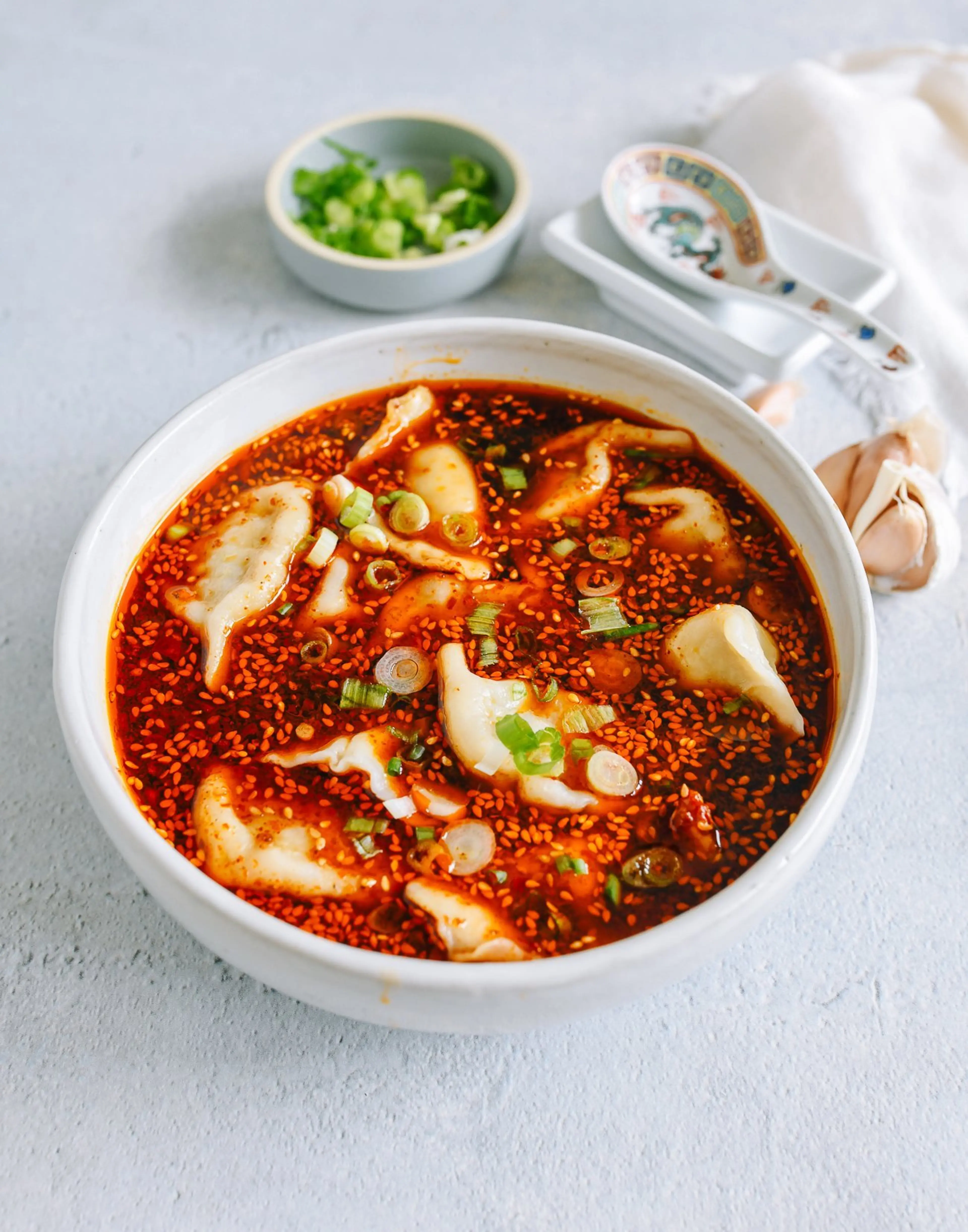 Hot and Sour Dumpling Soup