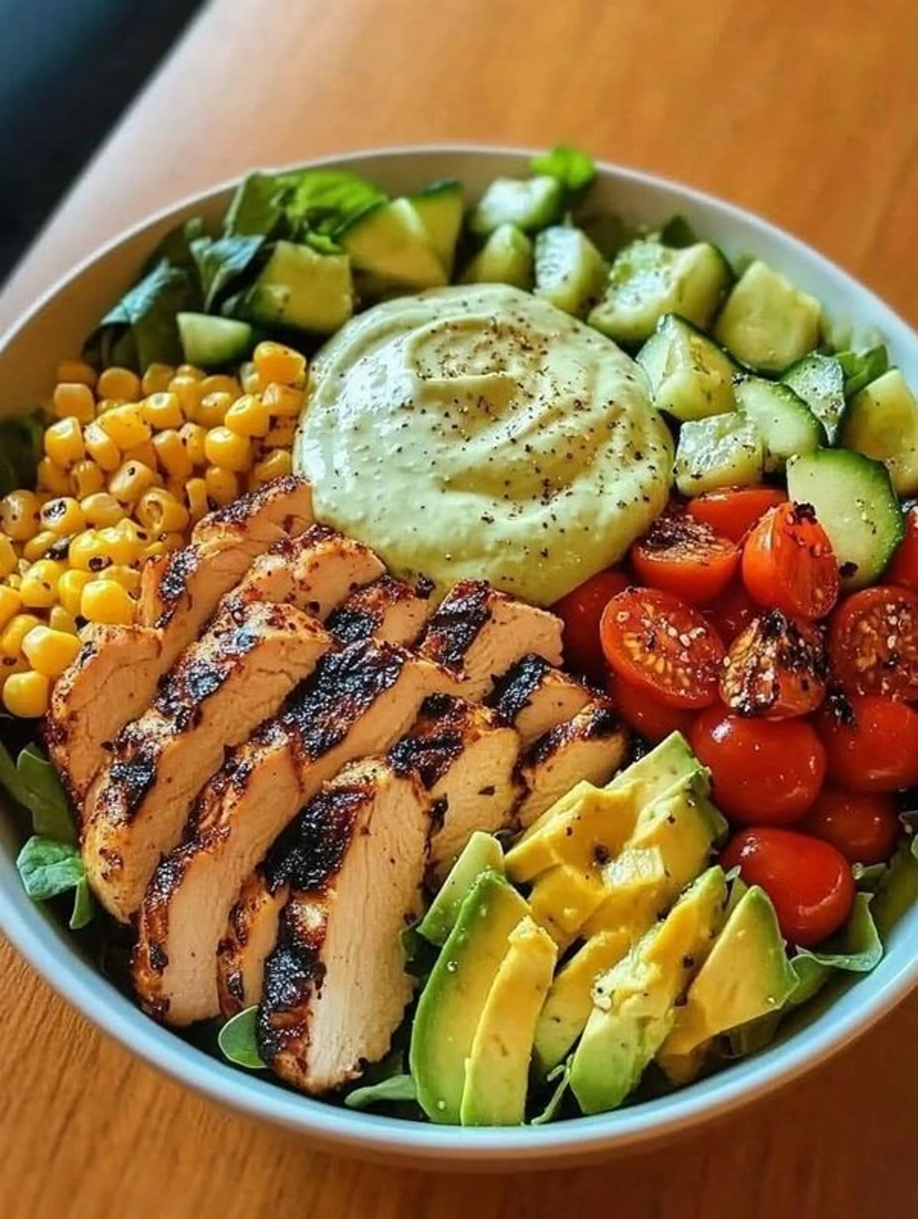 Grilled Chicken & Avocado Salad Bowl