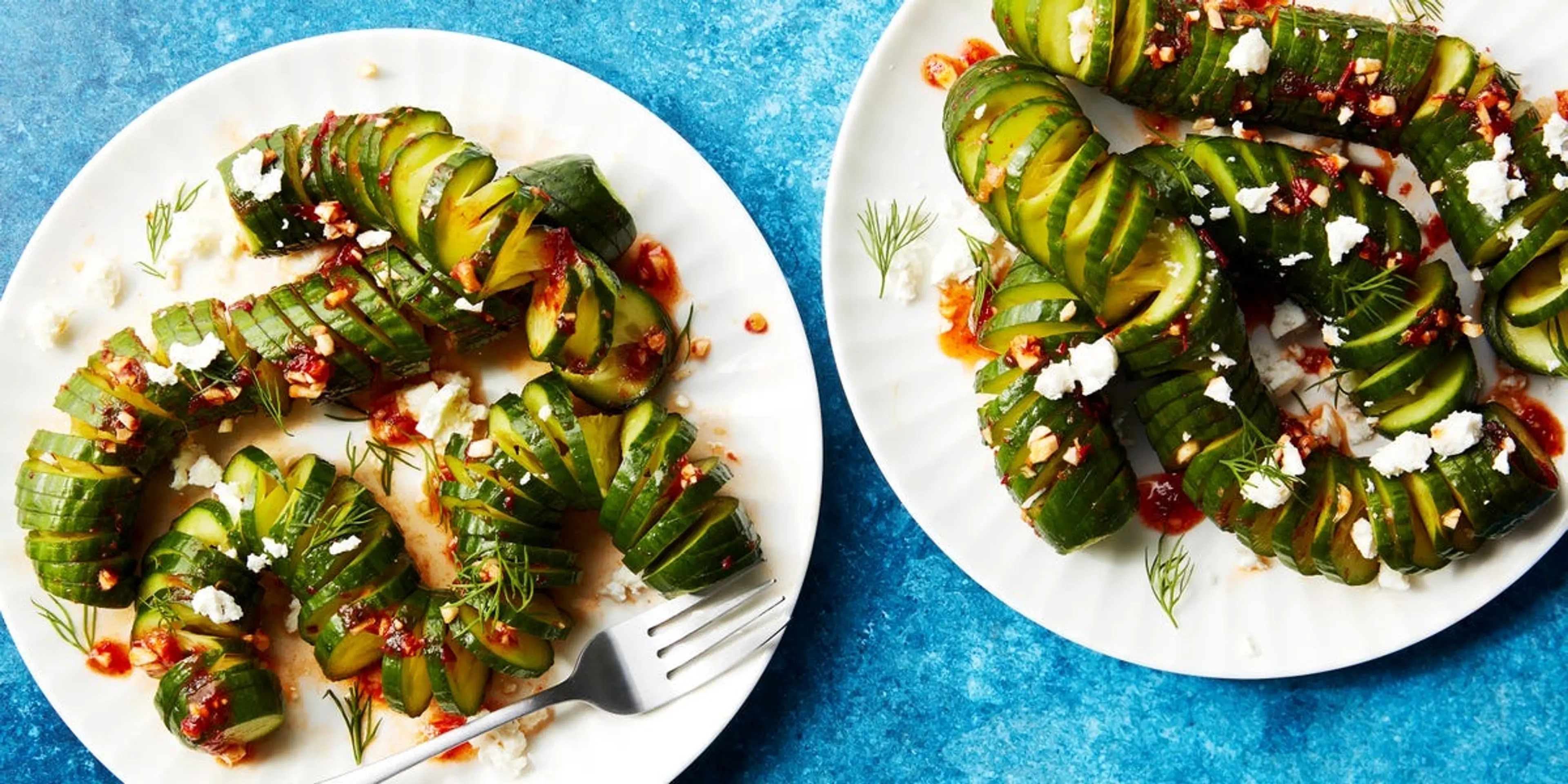 Viral Spiral Cucumber Salad