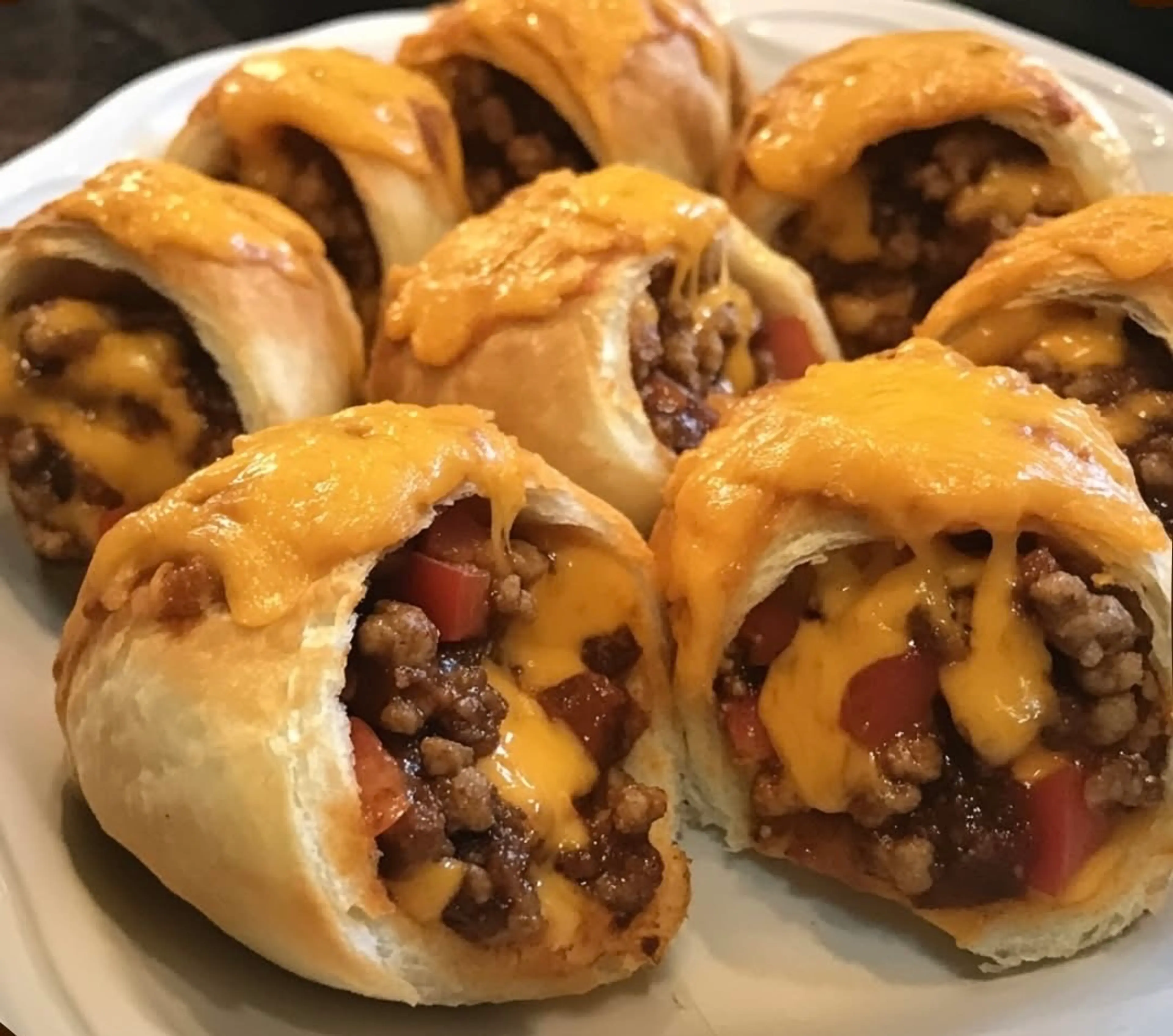 Air Fryer Cheesy Taco Bombs