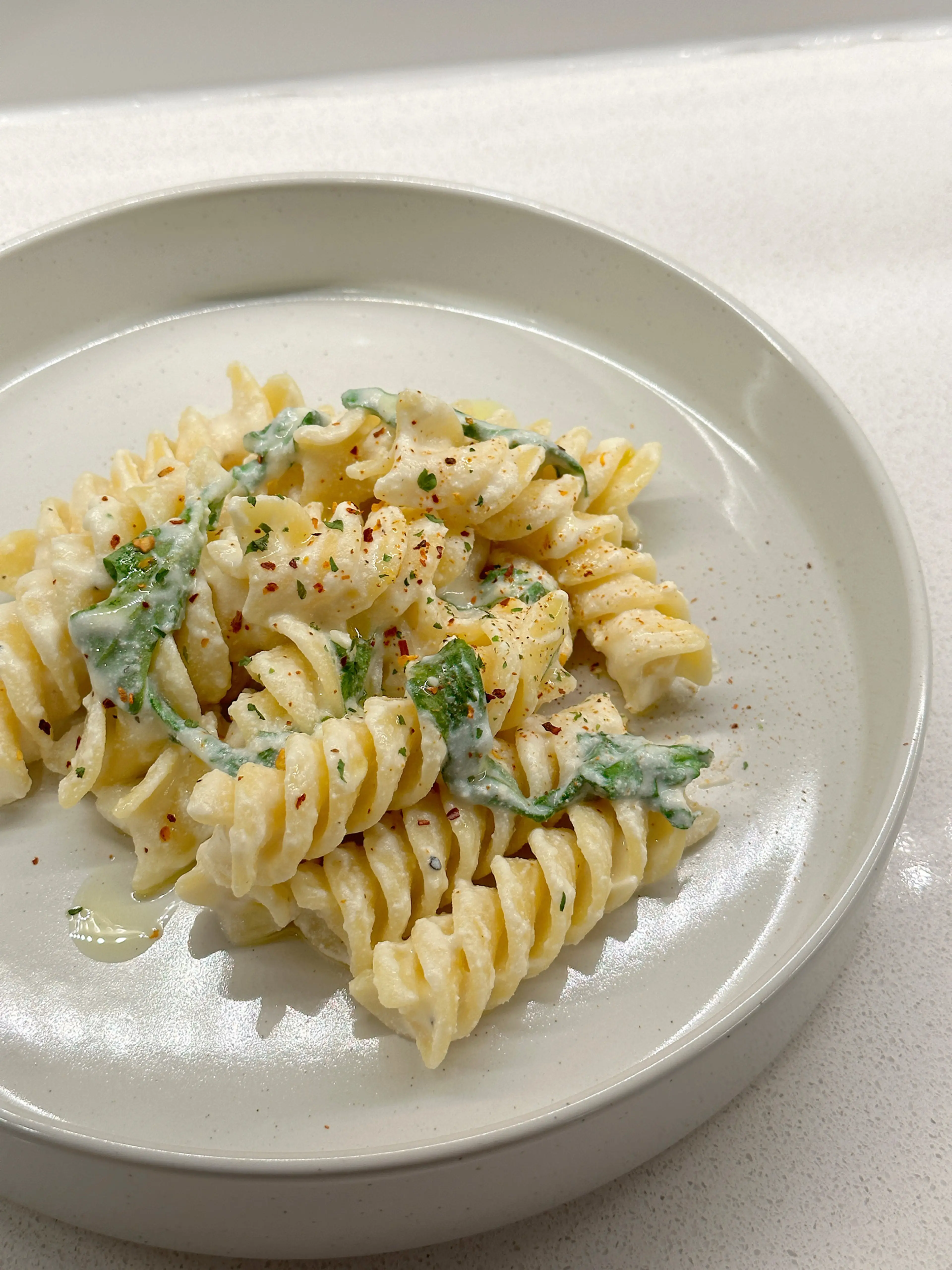 Lemon Ricotta Pasta With Arugula