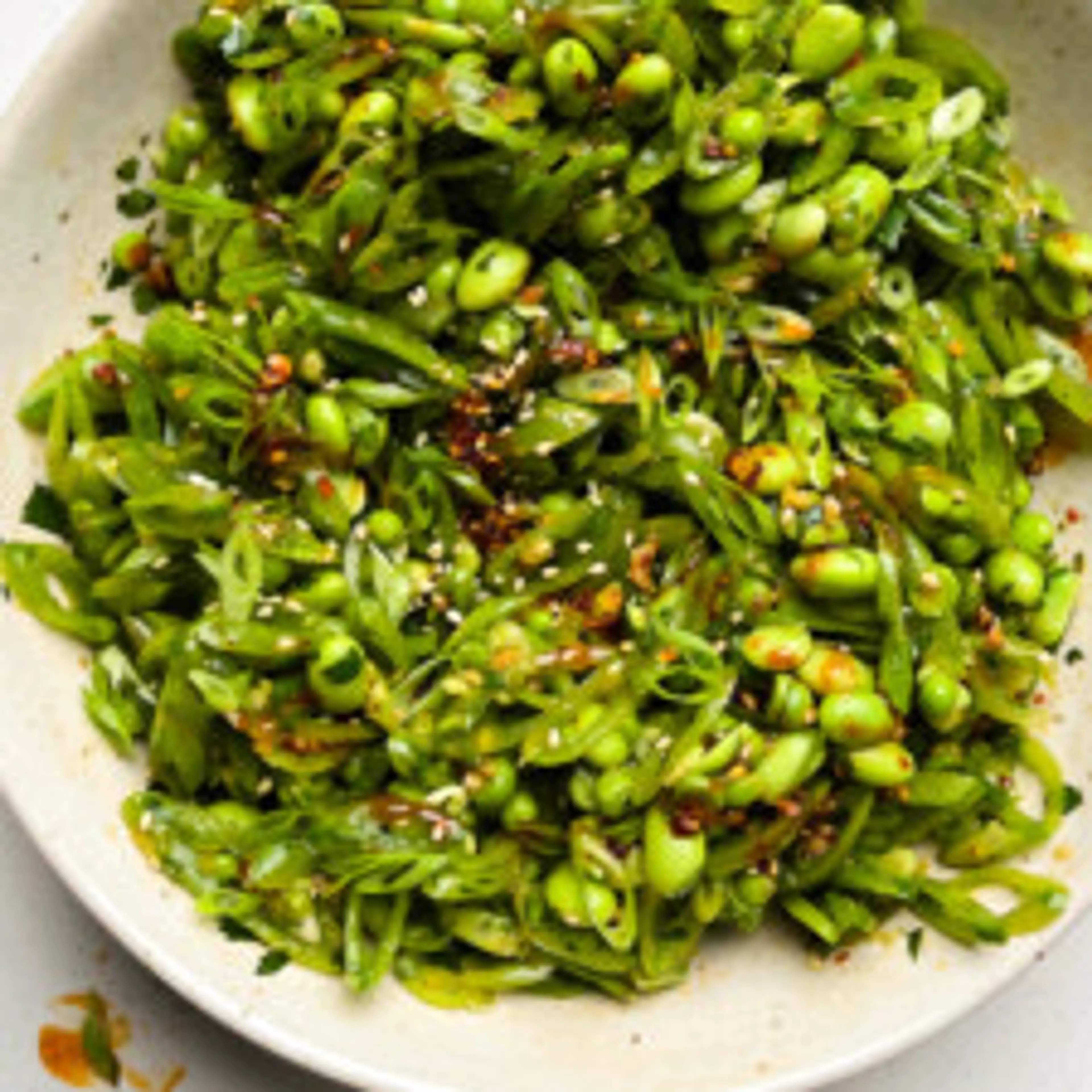 Chili Crisp Snap Pea Salad