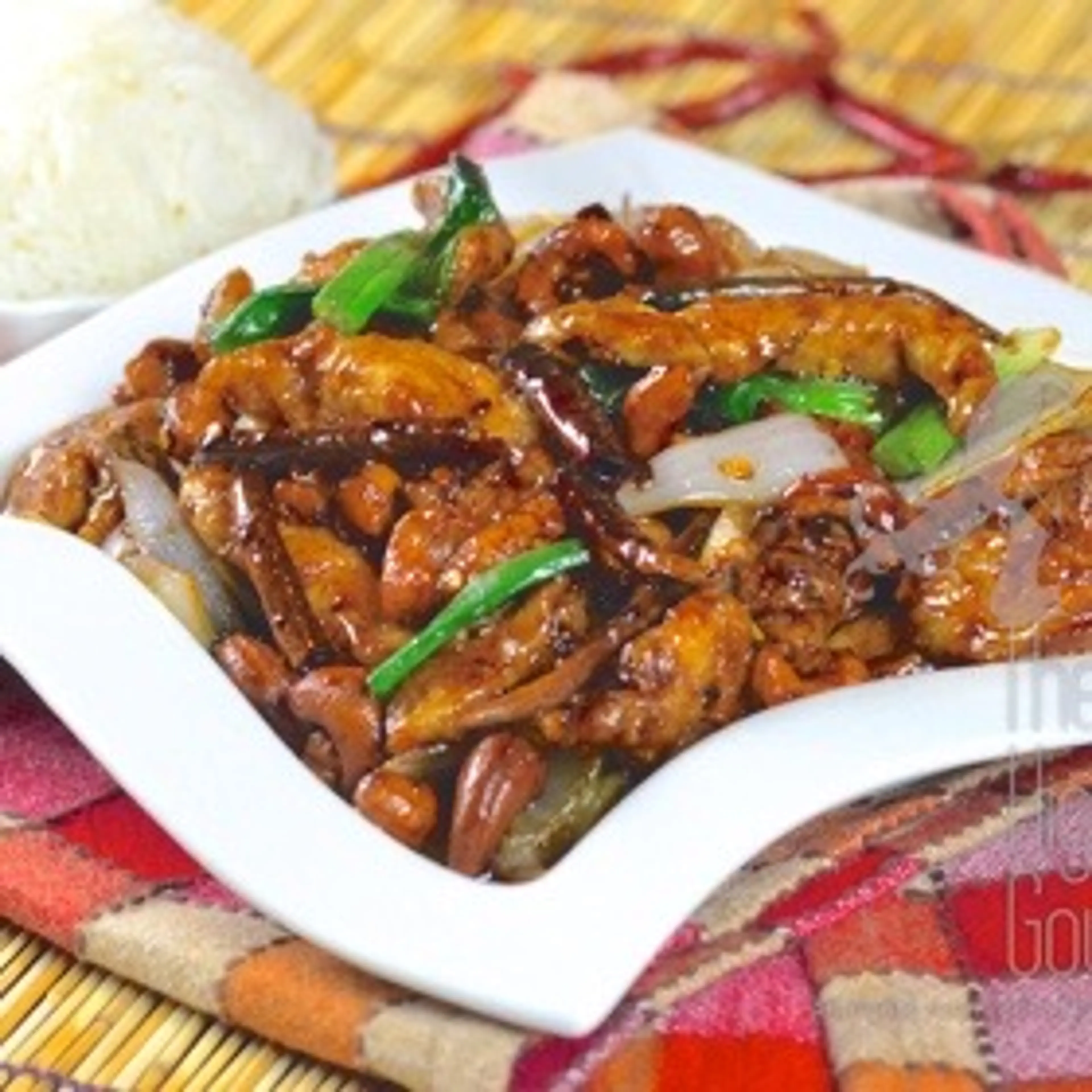 Thai Stir Fry Chicken with Cashew Nuts, Gai Pad Med Ma Muang