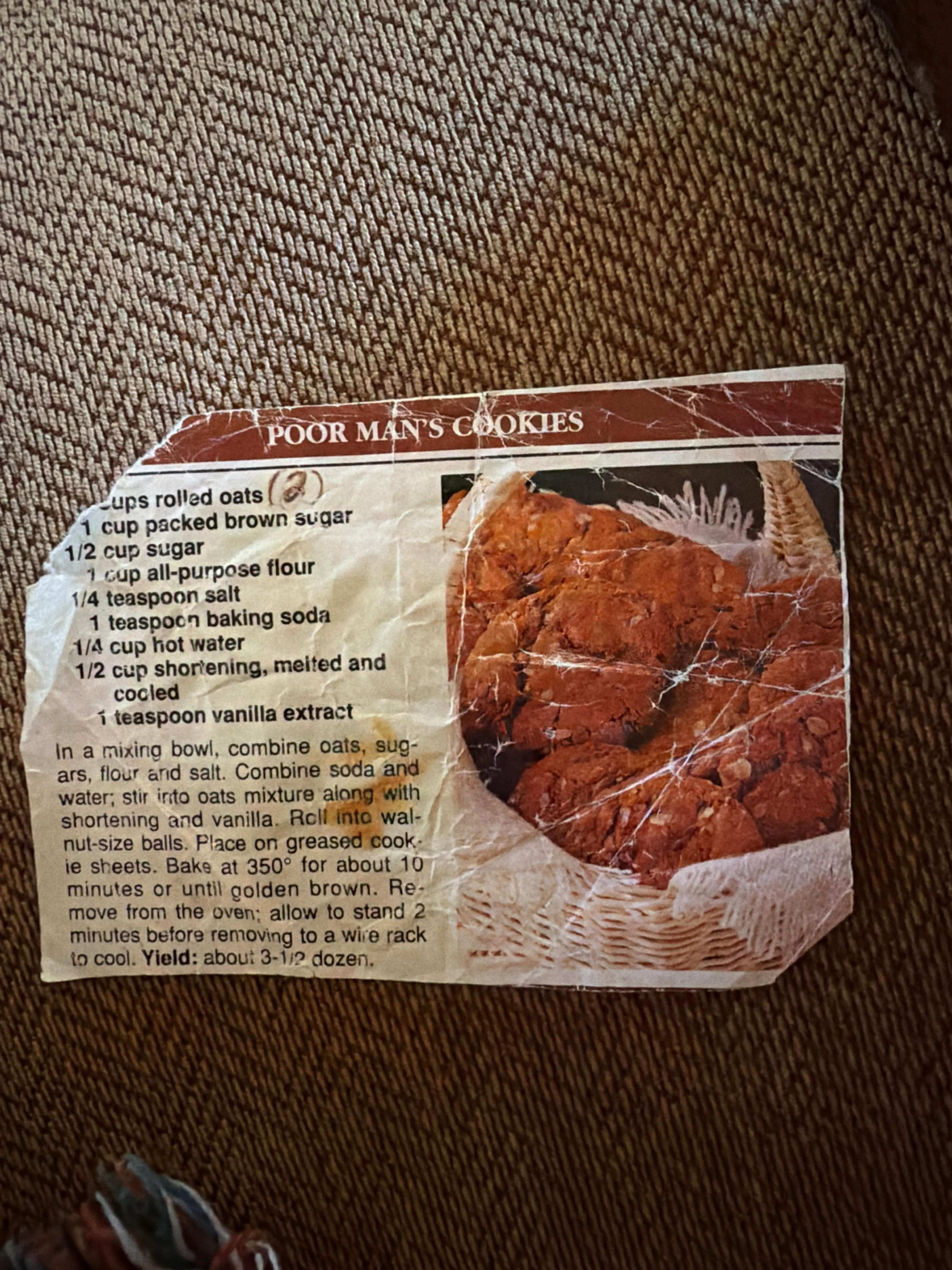 Poor Man’s Cookies