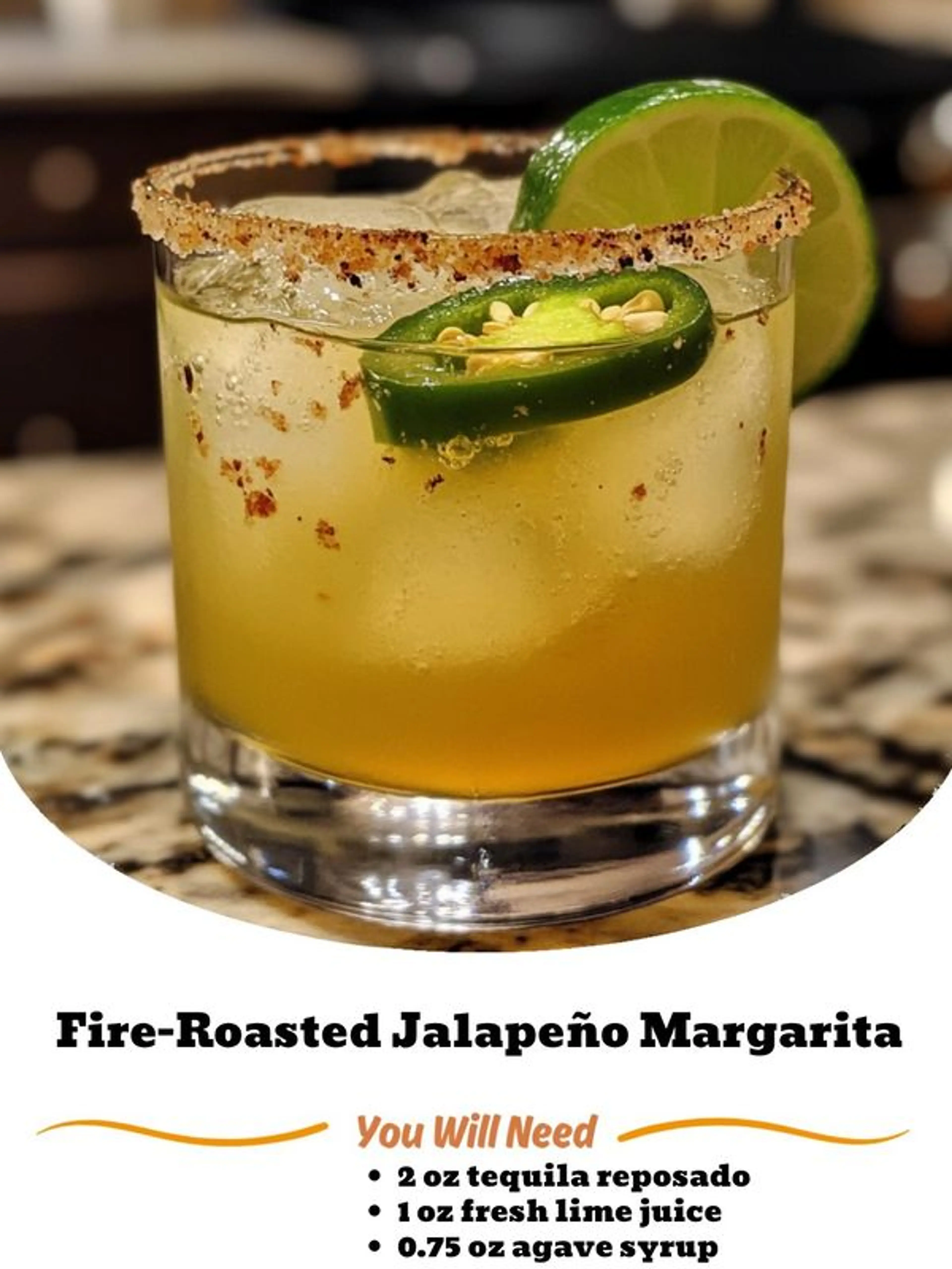 Fire-roasted Jalapeño Margarita