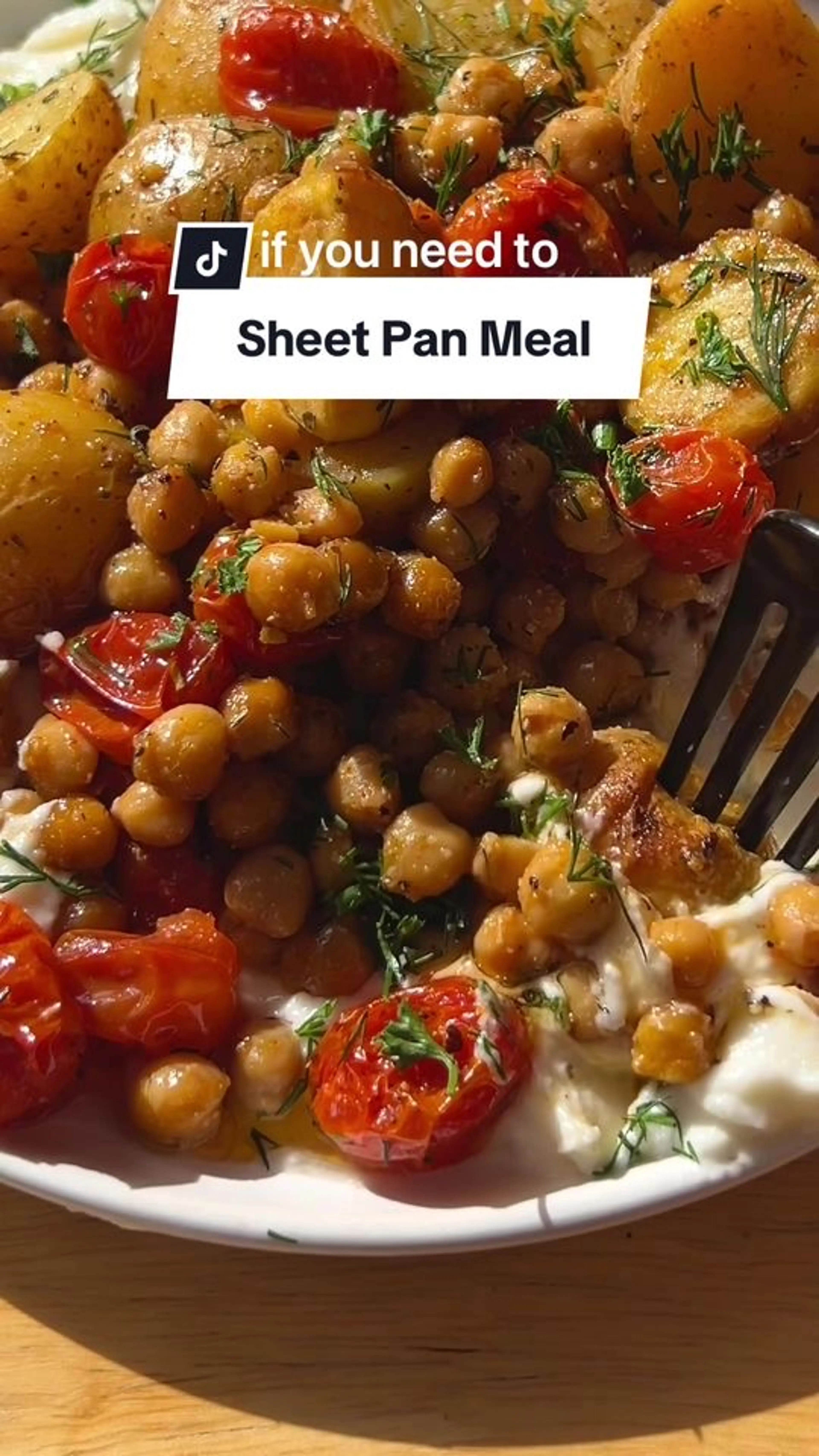 Lemon Potato Sheet Pan with Toom Garlic Dip. #partner
