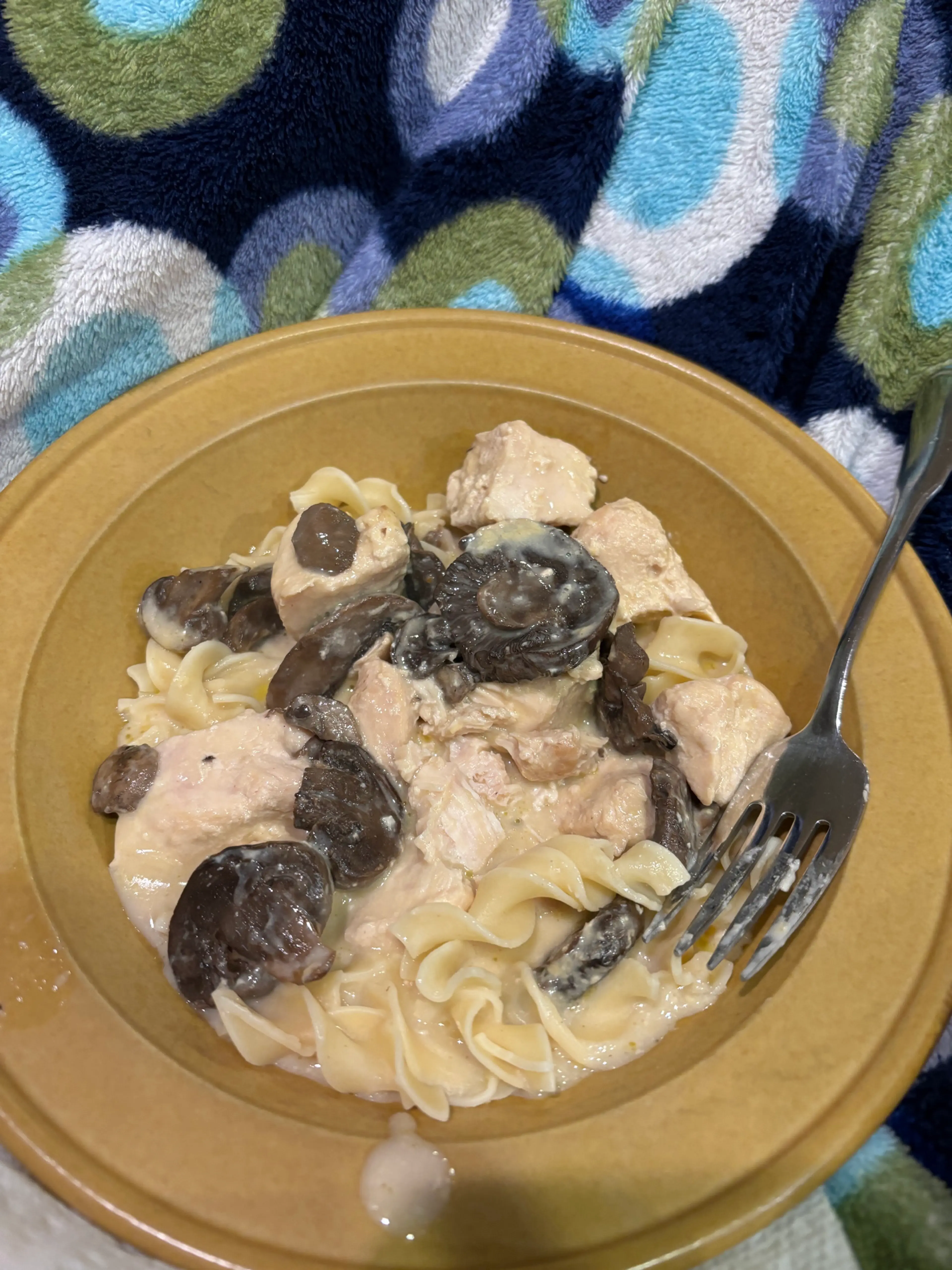 Slow Cooker Chicken and Mushroom Stroganoff