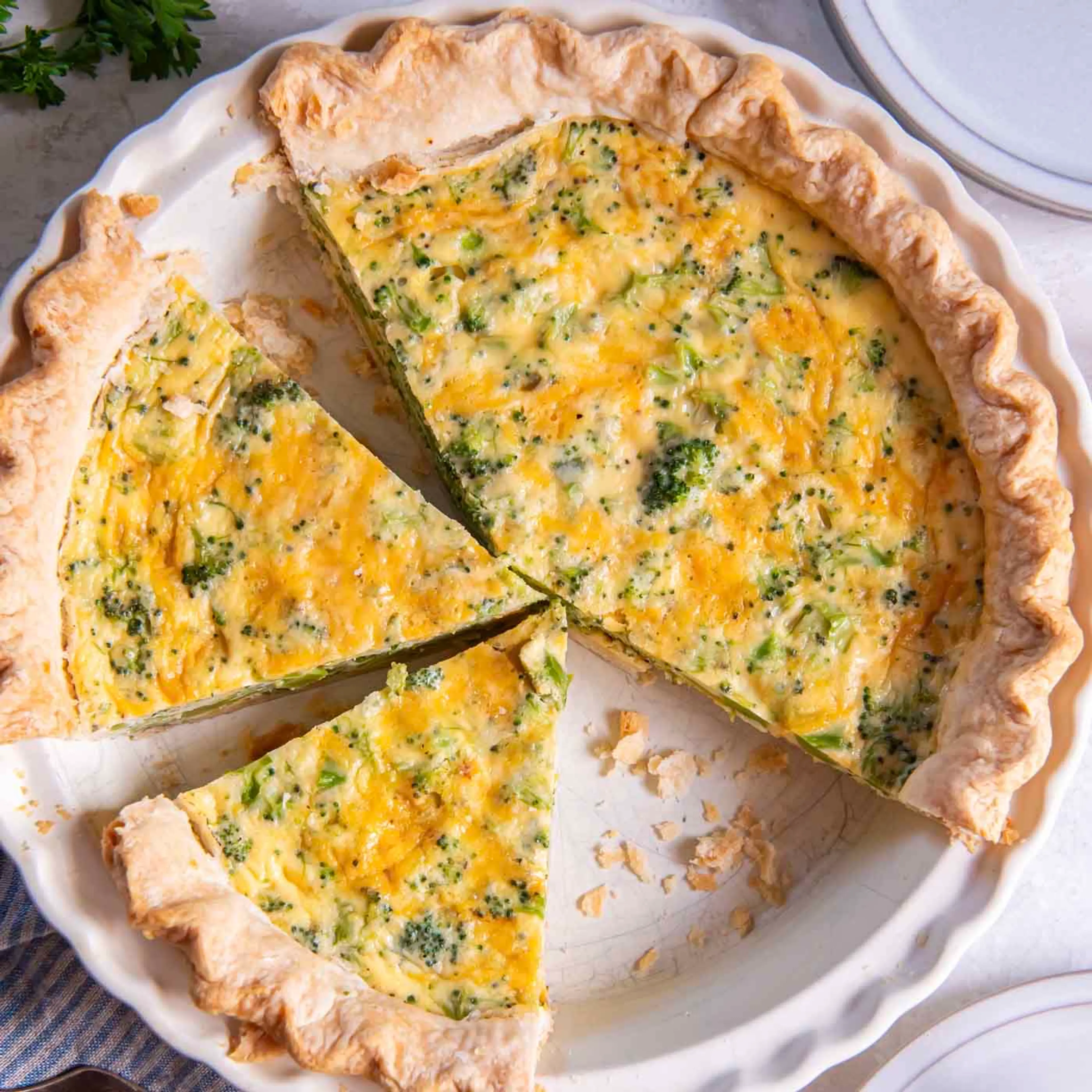 Easy Broccoli Quiche (5 Ingredients)