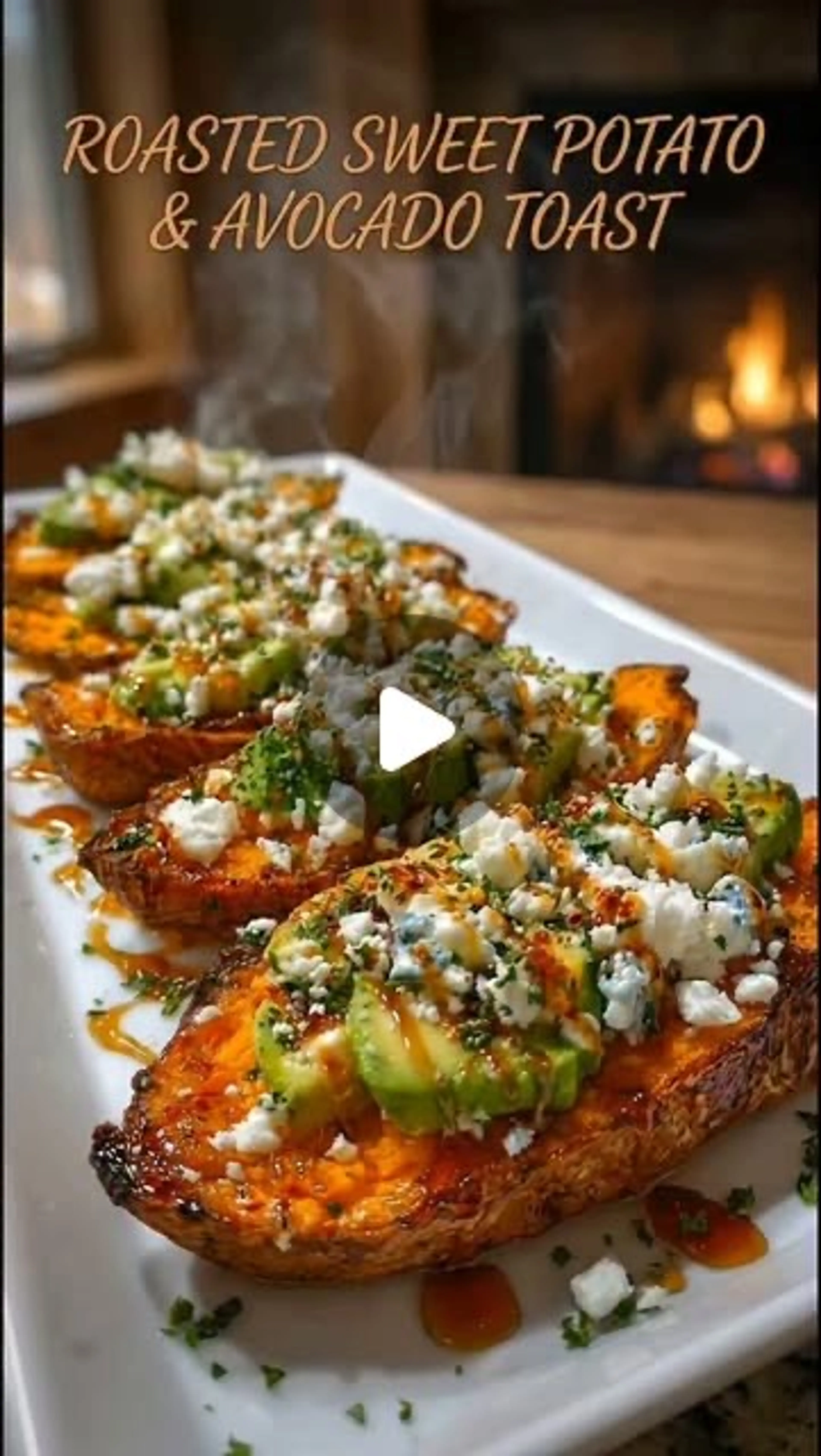 Roasted Sweet Potato & Avocado Toast (mediterranean Diet