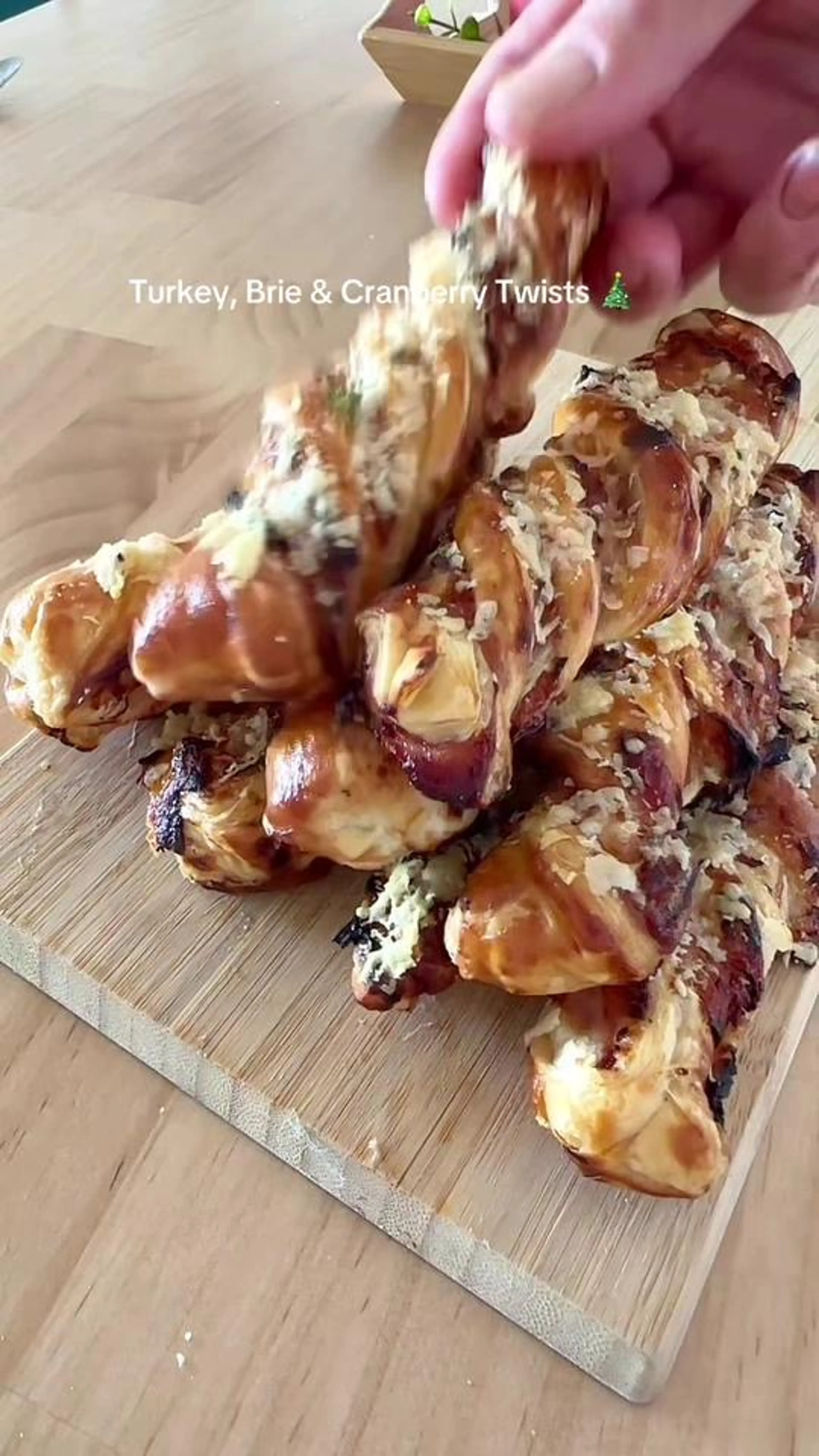 Cran Brie Puff Twists