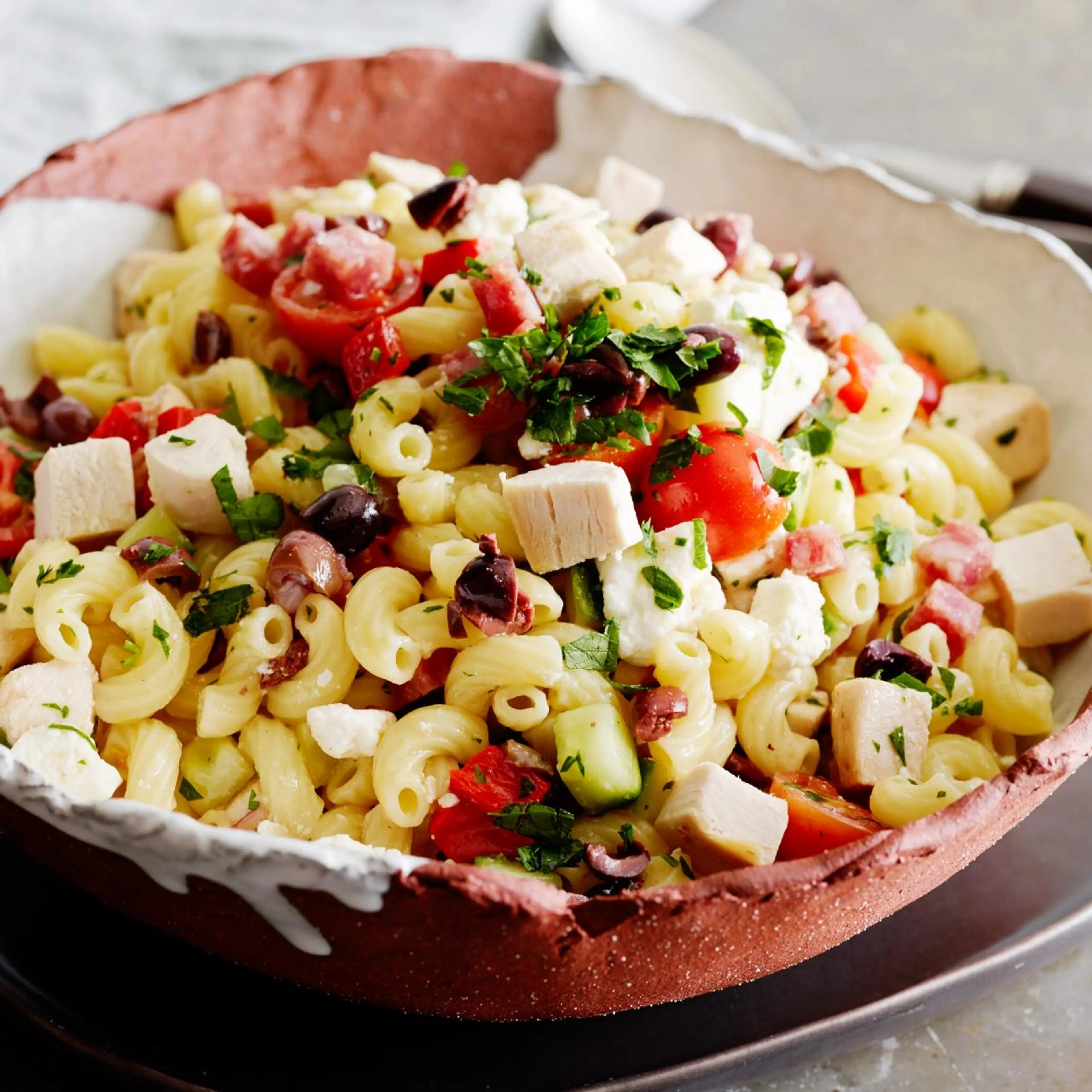 Italian Chicken Pasta Salad