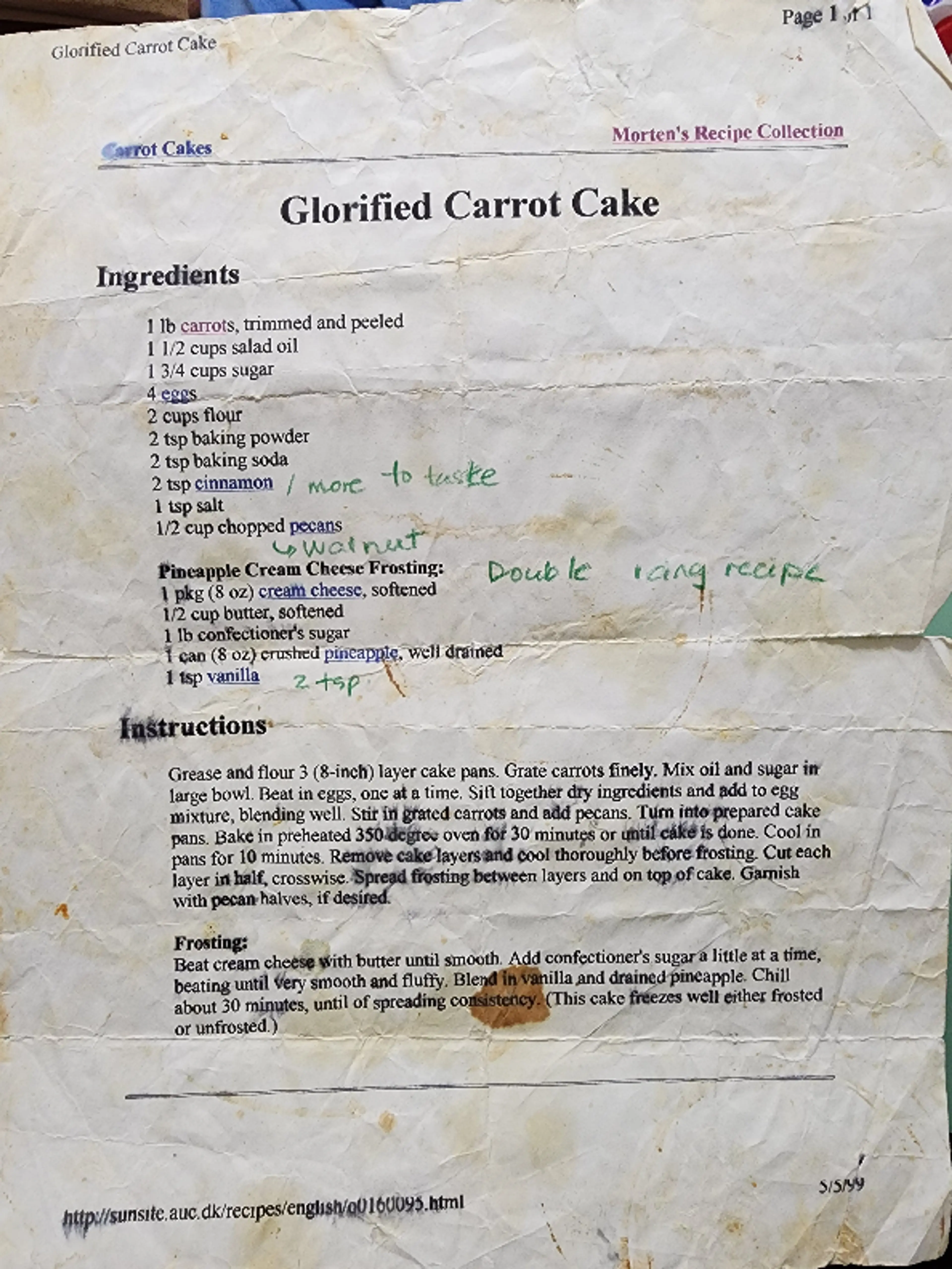 Glorified Carrot Cake