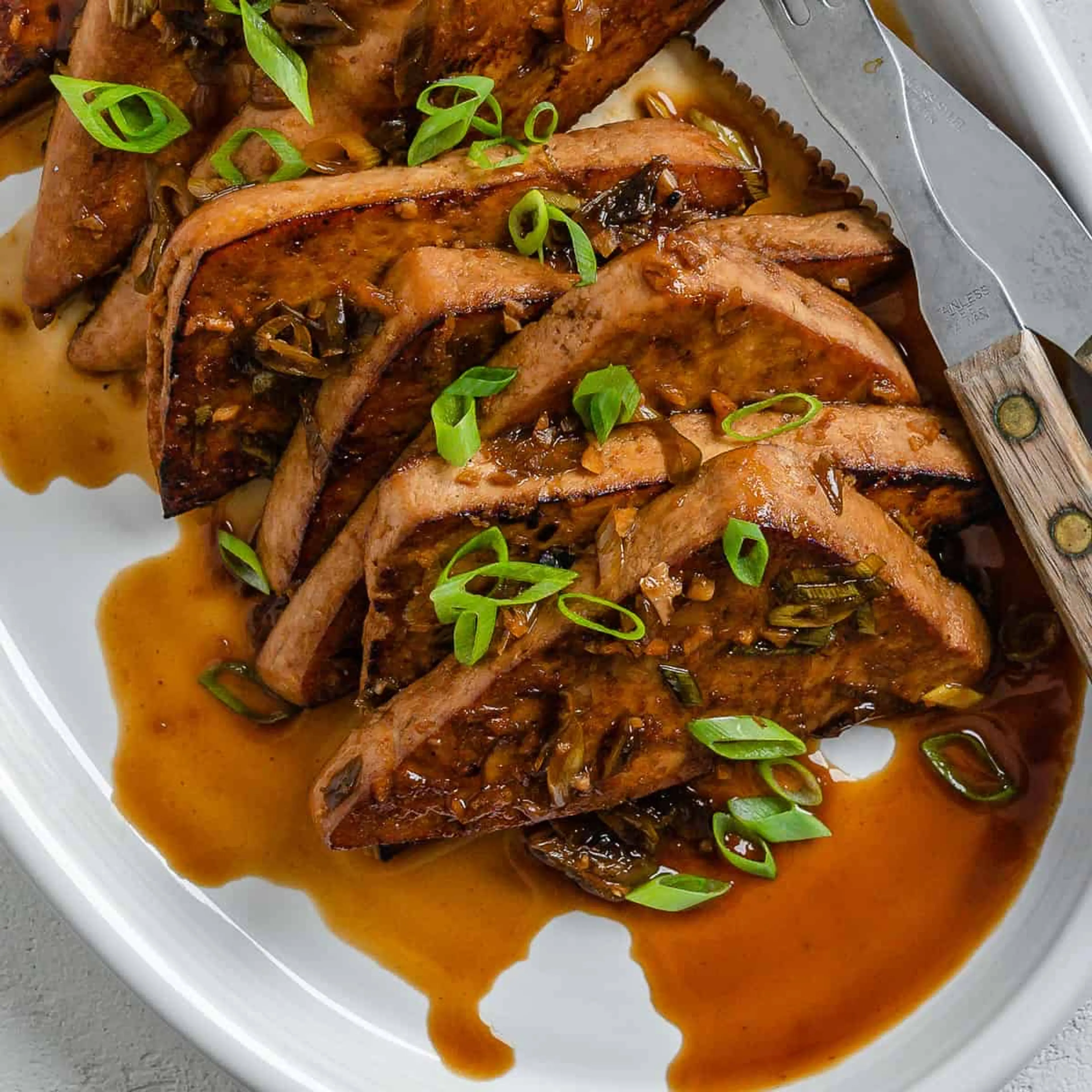Pan-Fried Garlic Tofu