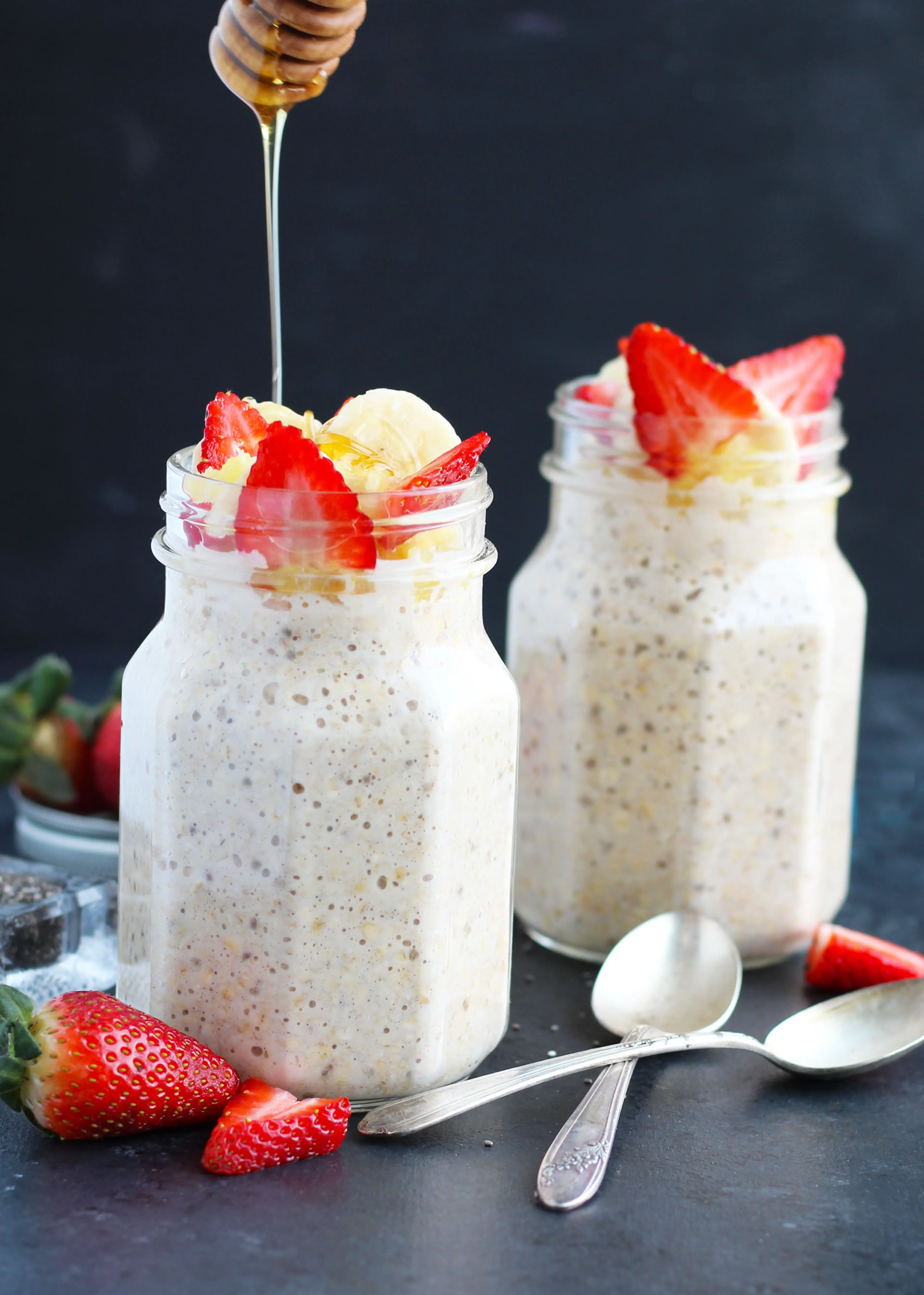 Banana Split Overnight Oats