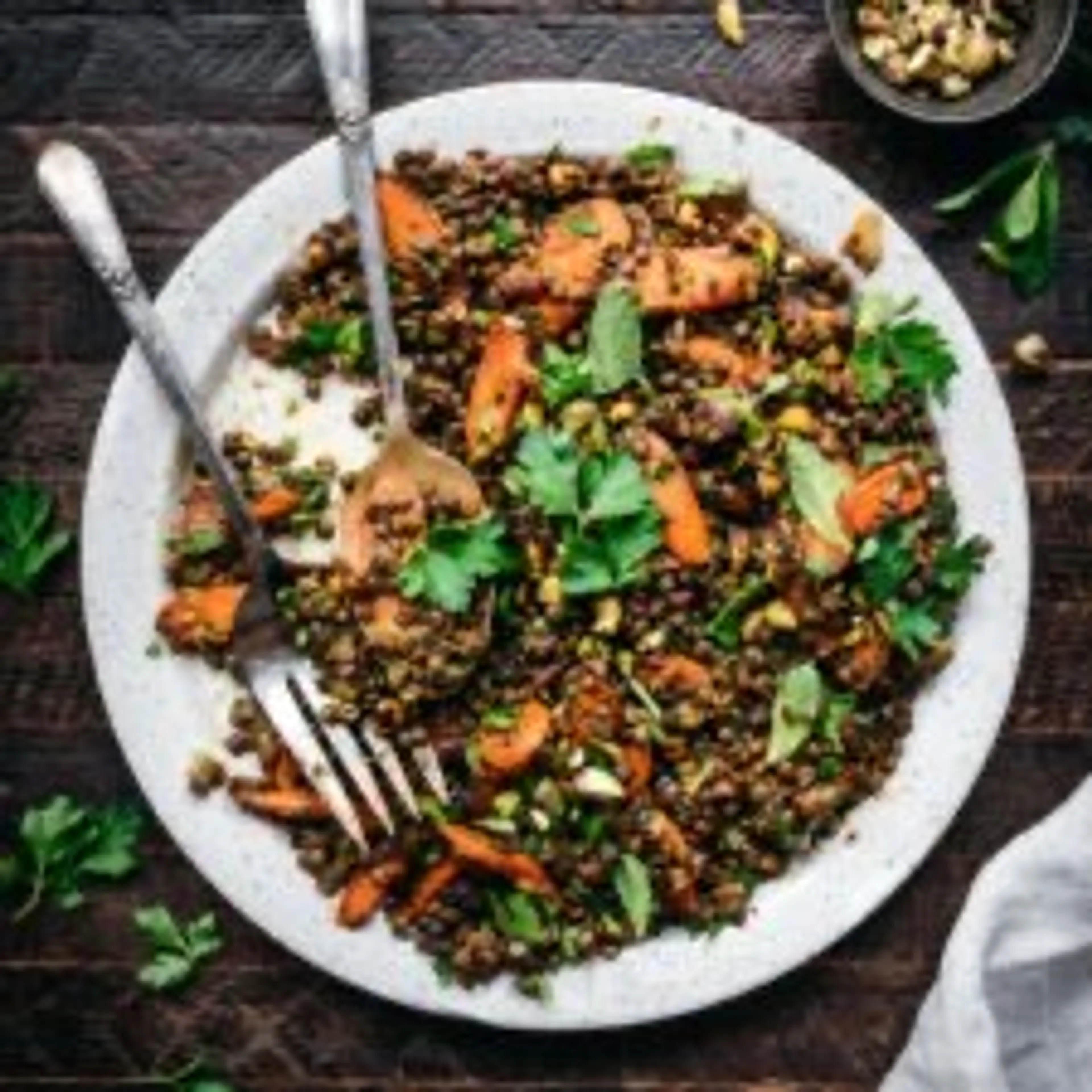 Moroccan Carrot and Lentil Salad