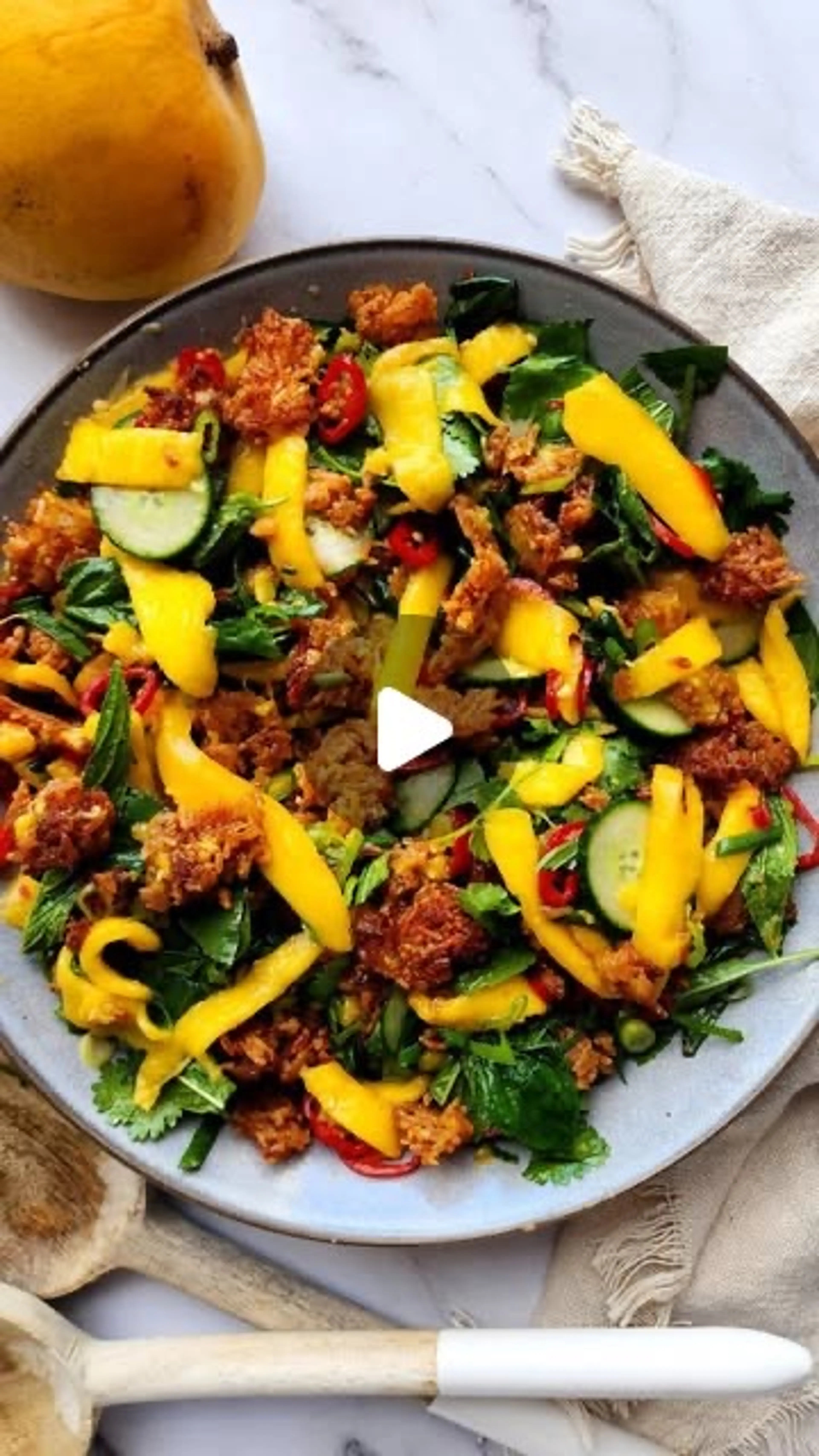 Mango X Crispy Rice Salad Recipe