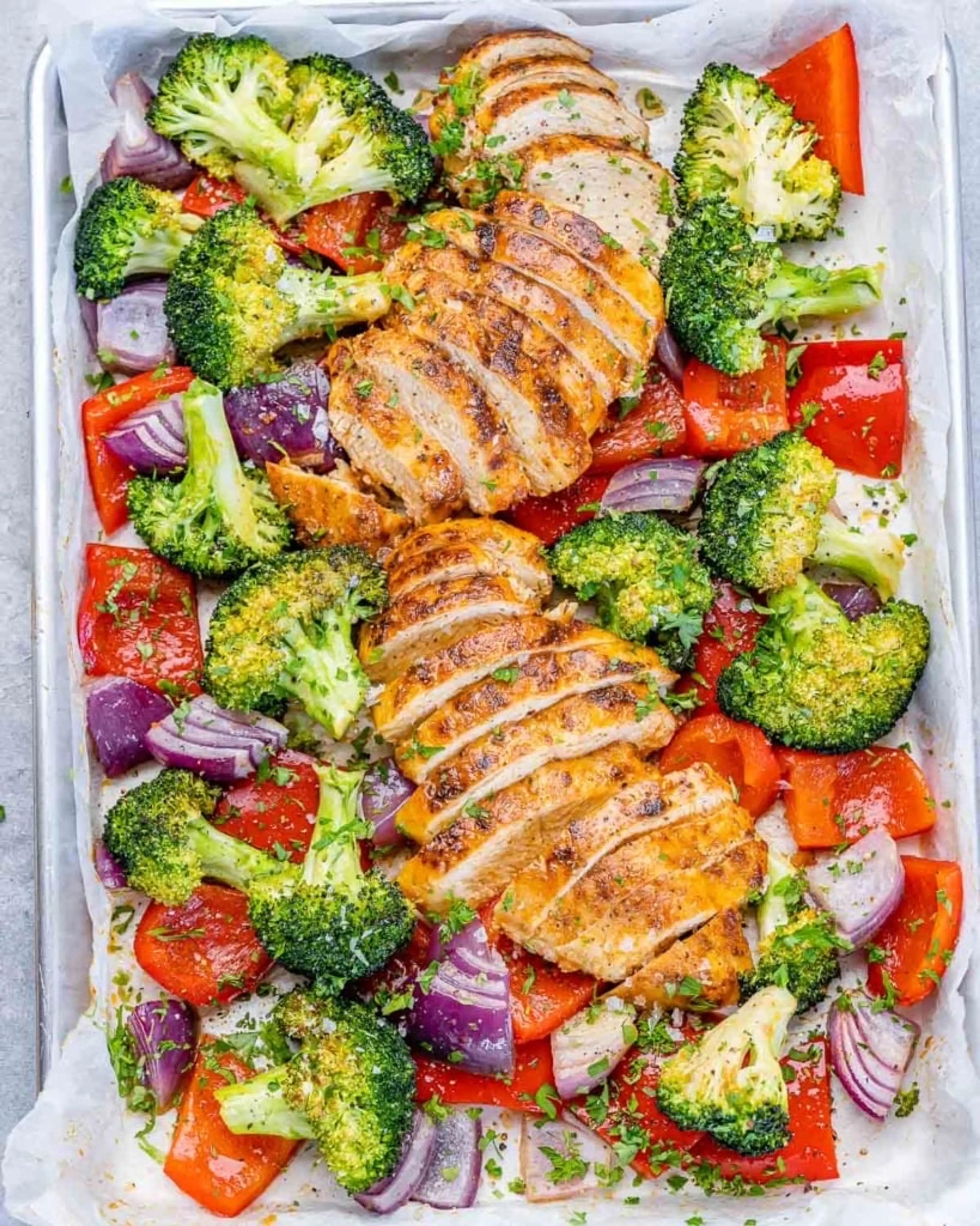 Chicken + Veggies Sheet Pan / Roasted Tray Meal