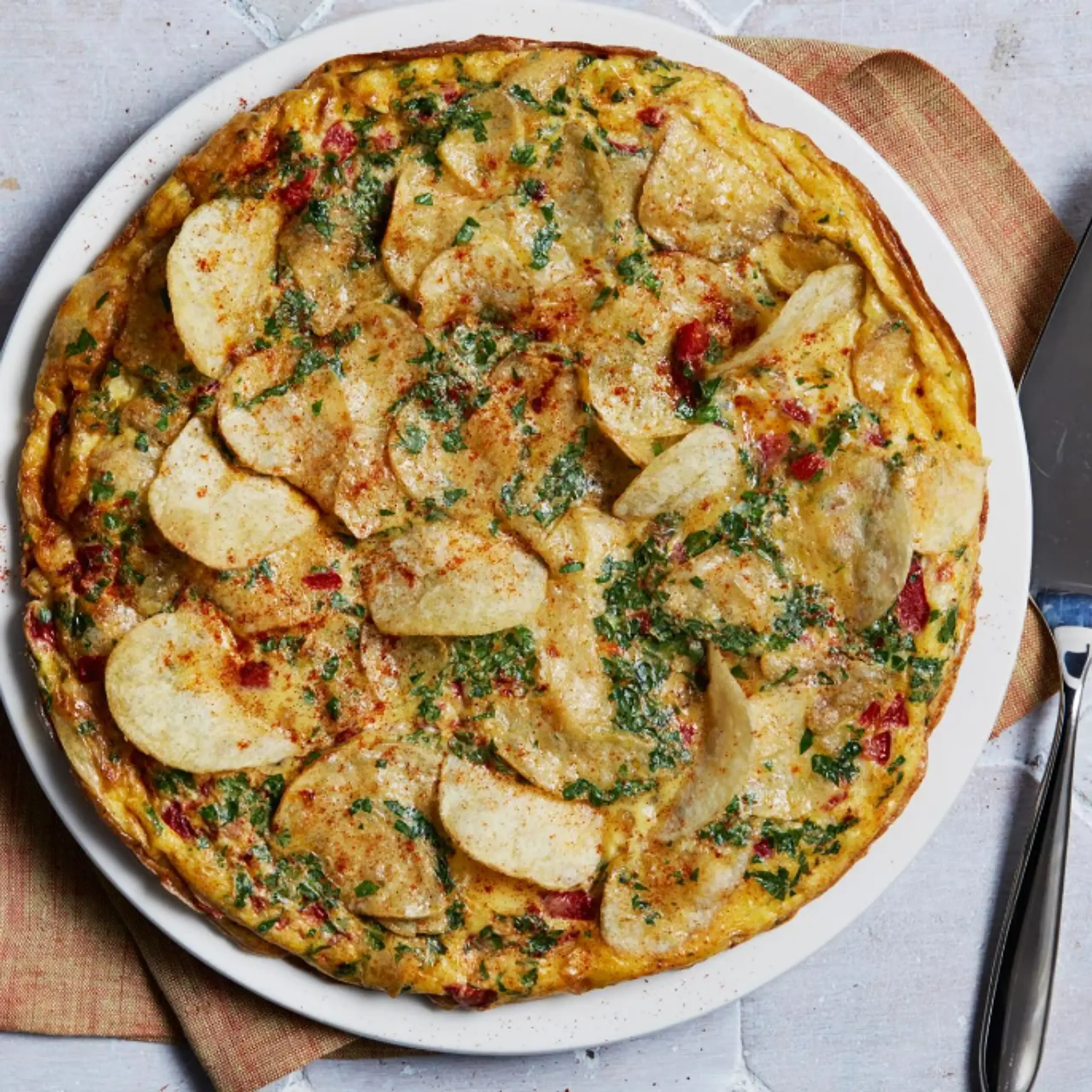 Spanish Potato Chip Frittata
